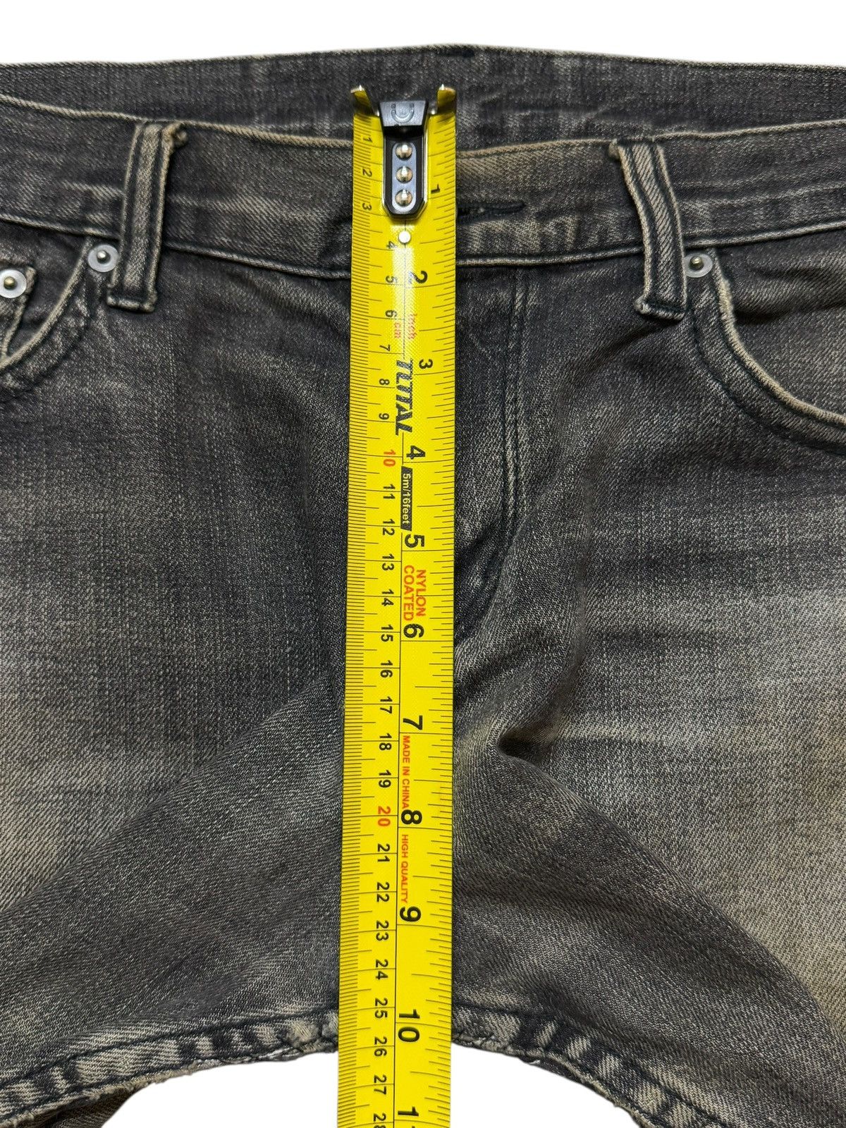 Hysteric Glamour Vintage Y2K Japanese Brand Mud Wash Faded Distress Straight Size US 33 - 11 Thumbnail