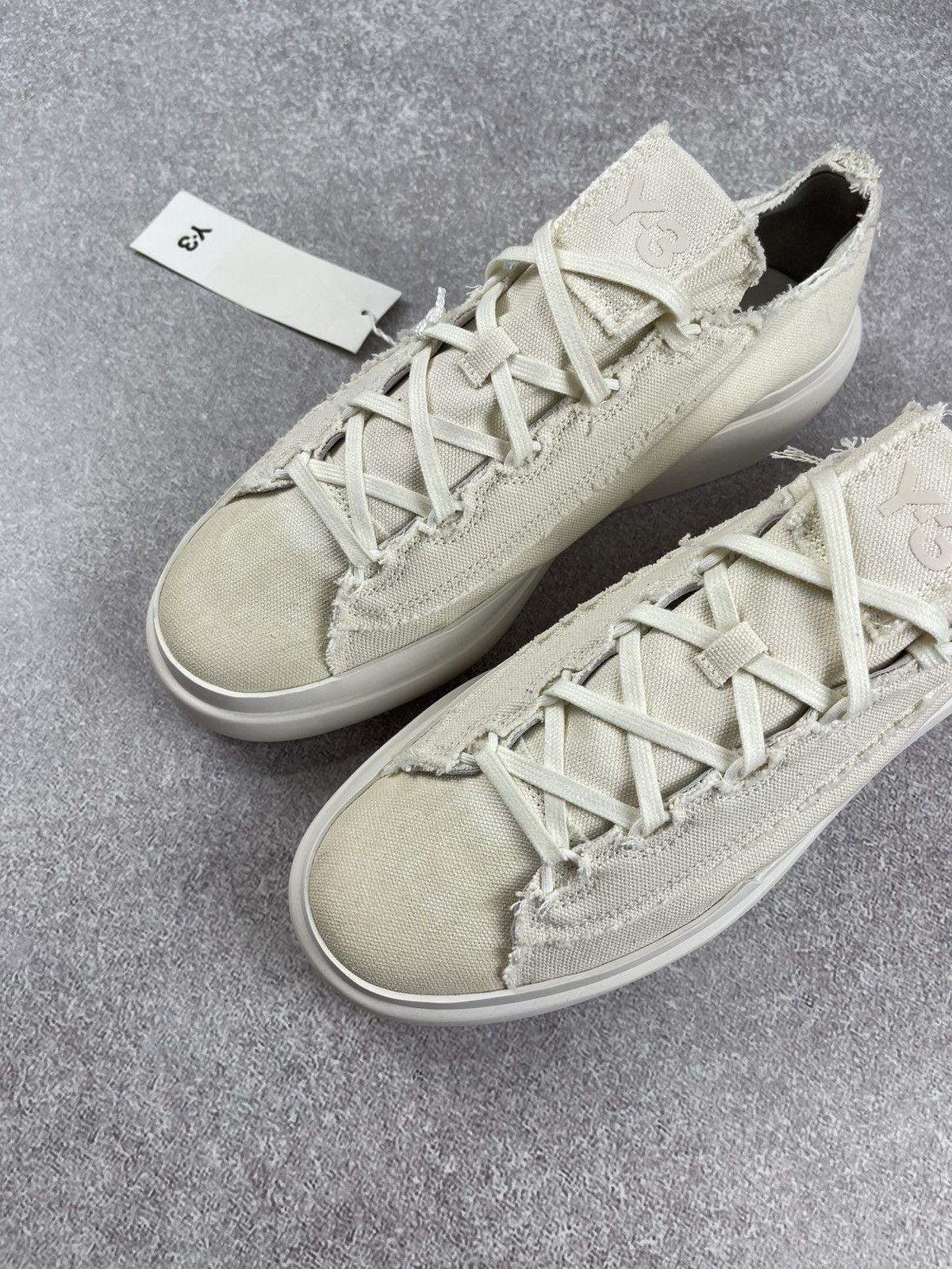 Y-3 Adidas Y-3 Yohji Yamamoto Nizza Low Beige Sneakers Size US 10.5 / EU 43-44 - 2 Thumbnail