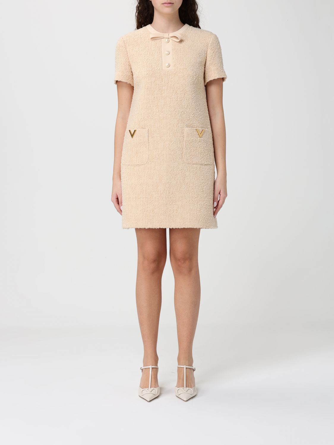 Valentino Valentino Dress Woman Beige Size M / US 6-8 / IT 42-44 - 1 Thumbnail
