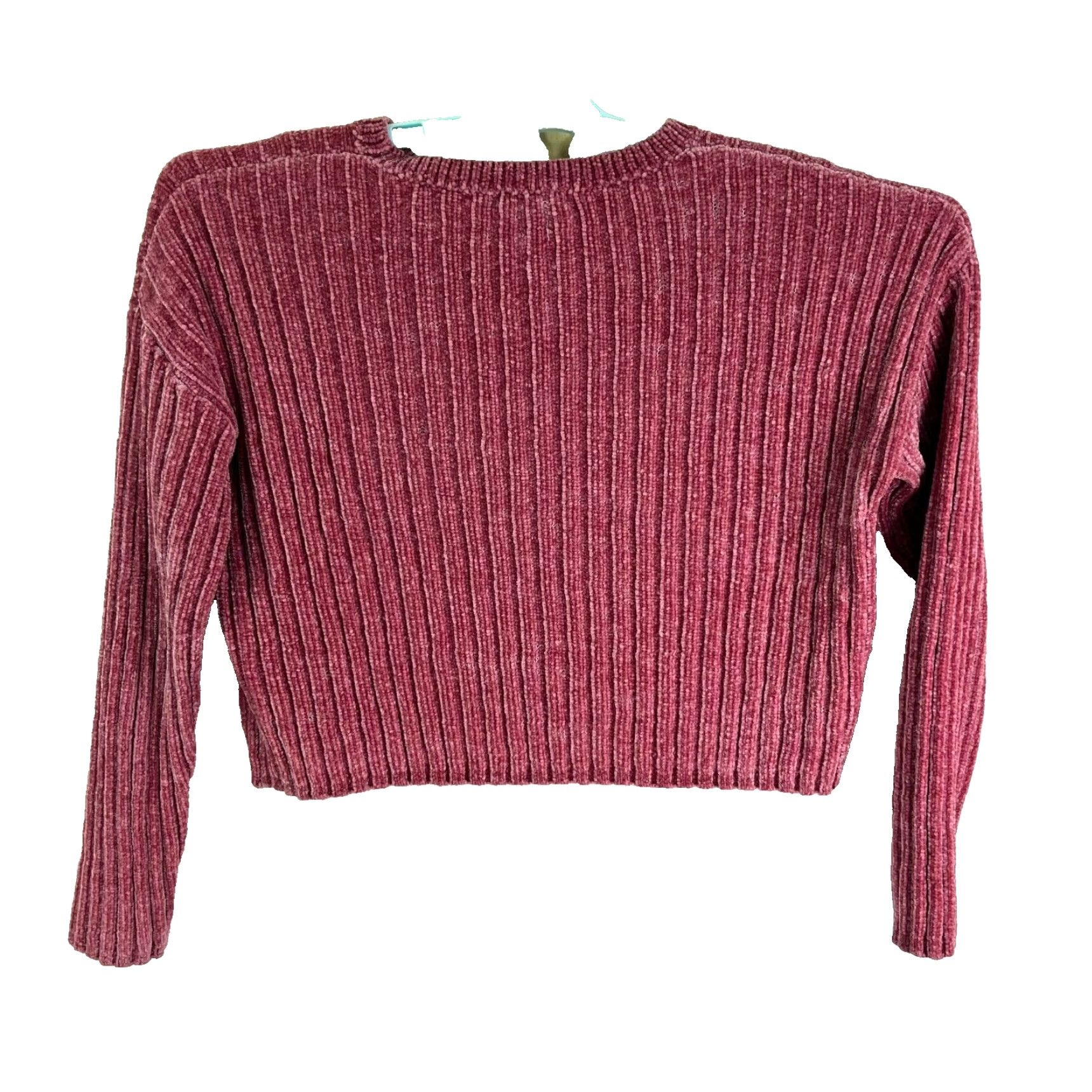 Forever 21 Forever 21 Sweater Womens Cropped Soft Pink Size S Boat Neck Knit Pullover Cap Sleeve Casual Bohemian Classic Colorful Fall Spring Winter 52 in. Chest Size S / US 4 / IT 40 - 6 Thumbnail