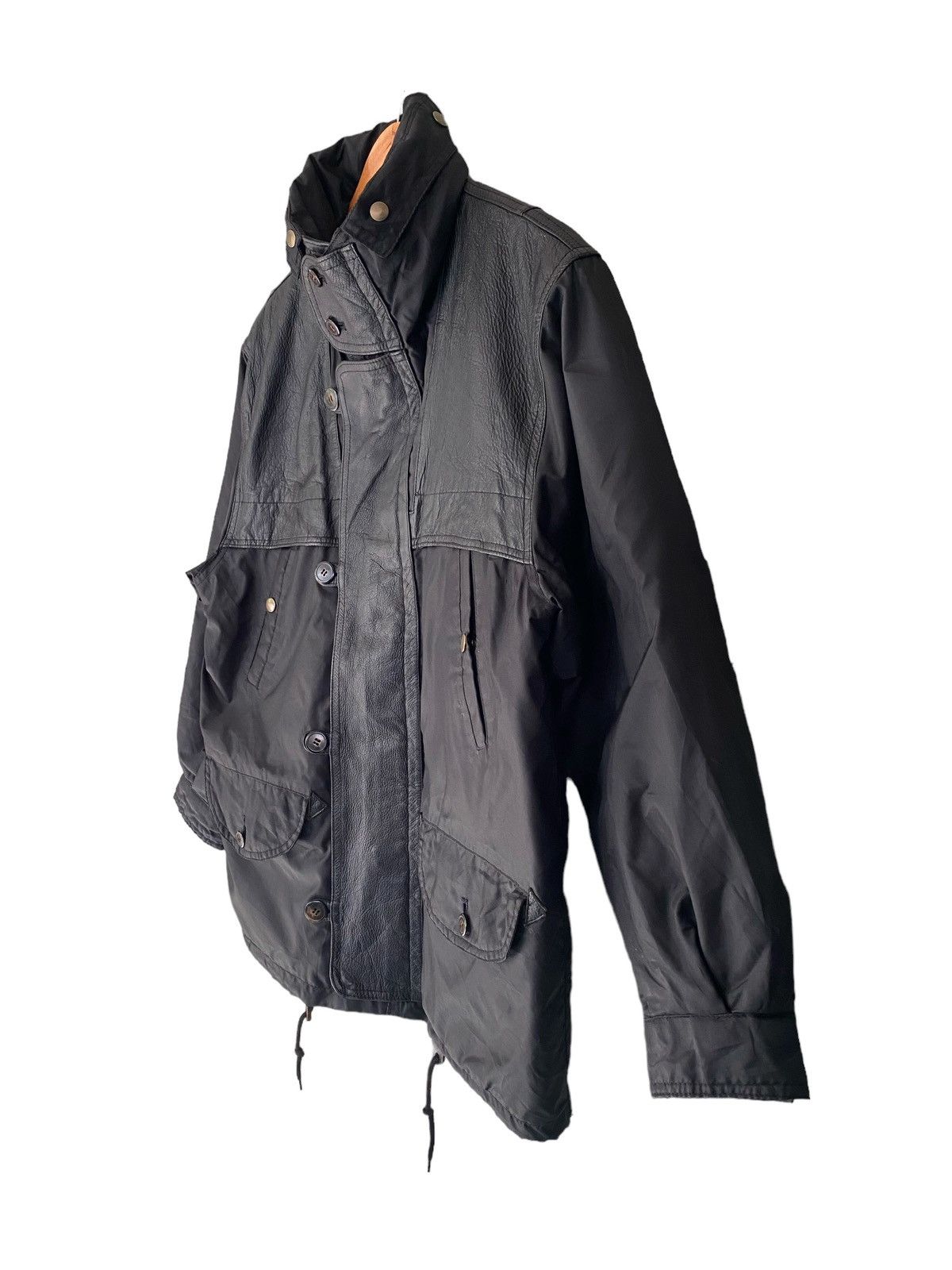 Grassroots California × If Only Was True × Vintage Vintage GRASS ROOST Leather Nylon Jacket Size US M / EU 48-50 / 2 - 7 Thumbnail