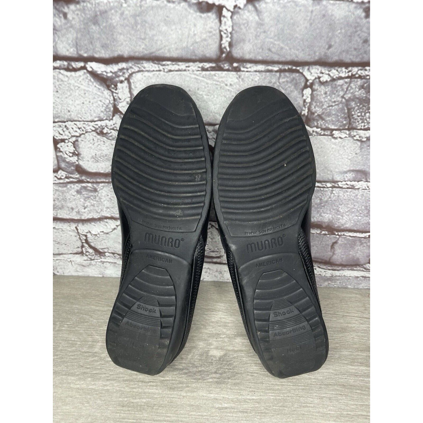 Other Munro American Black Leather SlipOn Slingback Mules Shoes Wo Size US 6 / IT 36 - 14 Thumbnail