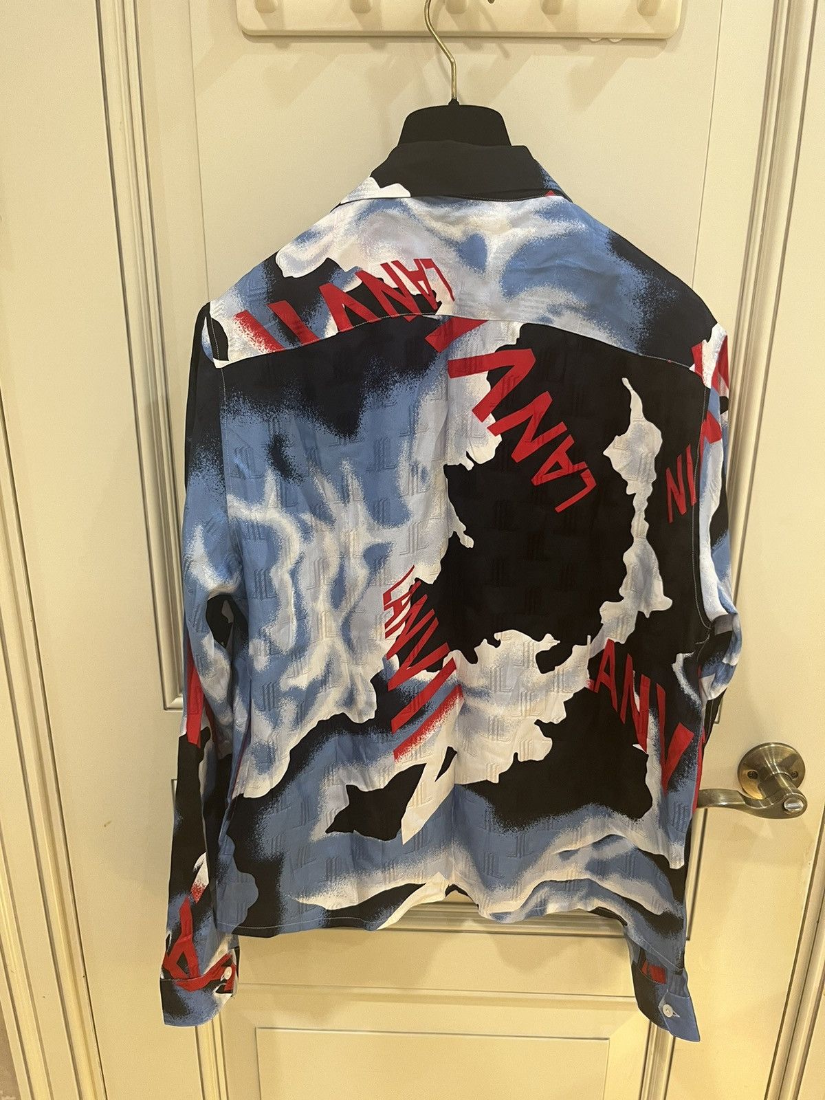 Lanvin silk print shirt collar size40 Size US M / EU 48-50 / 2 - 15 Thumbnail
