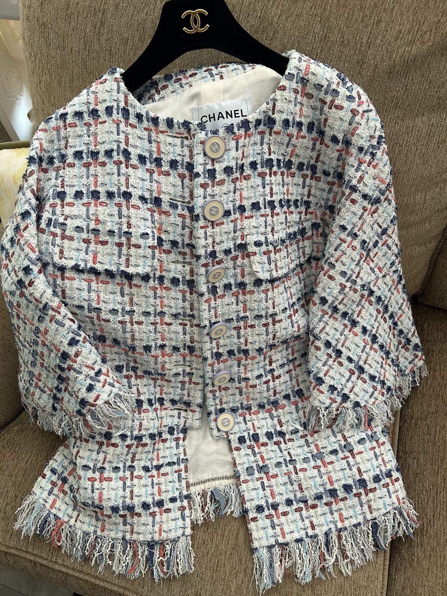 Chanel Chanel Tweed Jacket Size 40 Size US XL / EU 56 / 4 - 1 Thumbnail