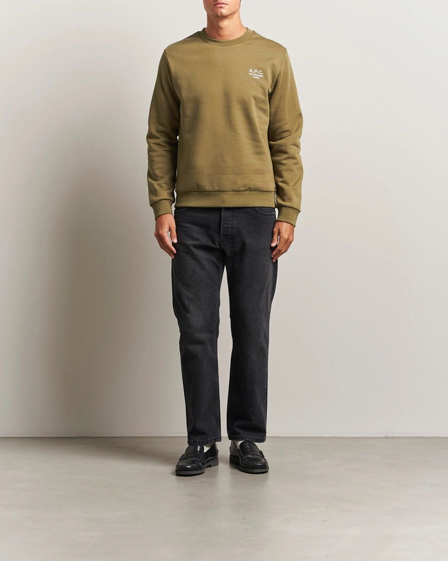 A.P.C. o1mle1125 Standard Rue Madame Sweatshirt in Khaki Green Size US L / EU 52-54 / 3 - 2 Thumbnail