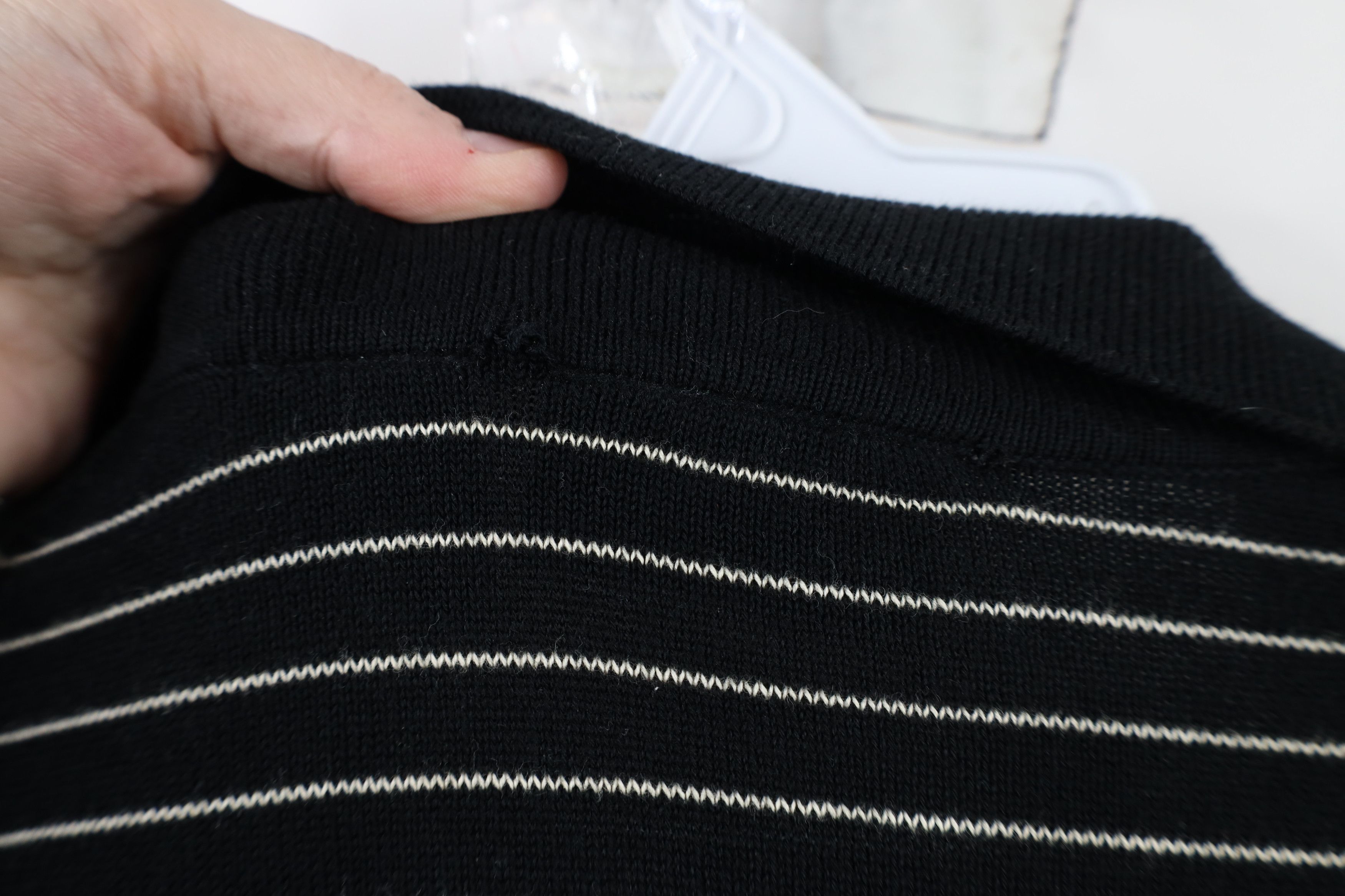 Vintage Vintage 90s Streetwear Striped Knit Collared Polo Shirt Size US M / EU 48-50 / 2 - 7 Thumbnail