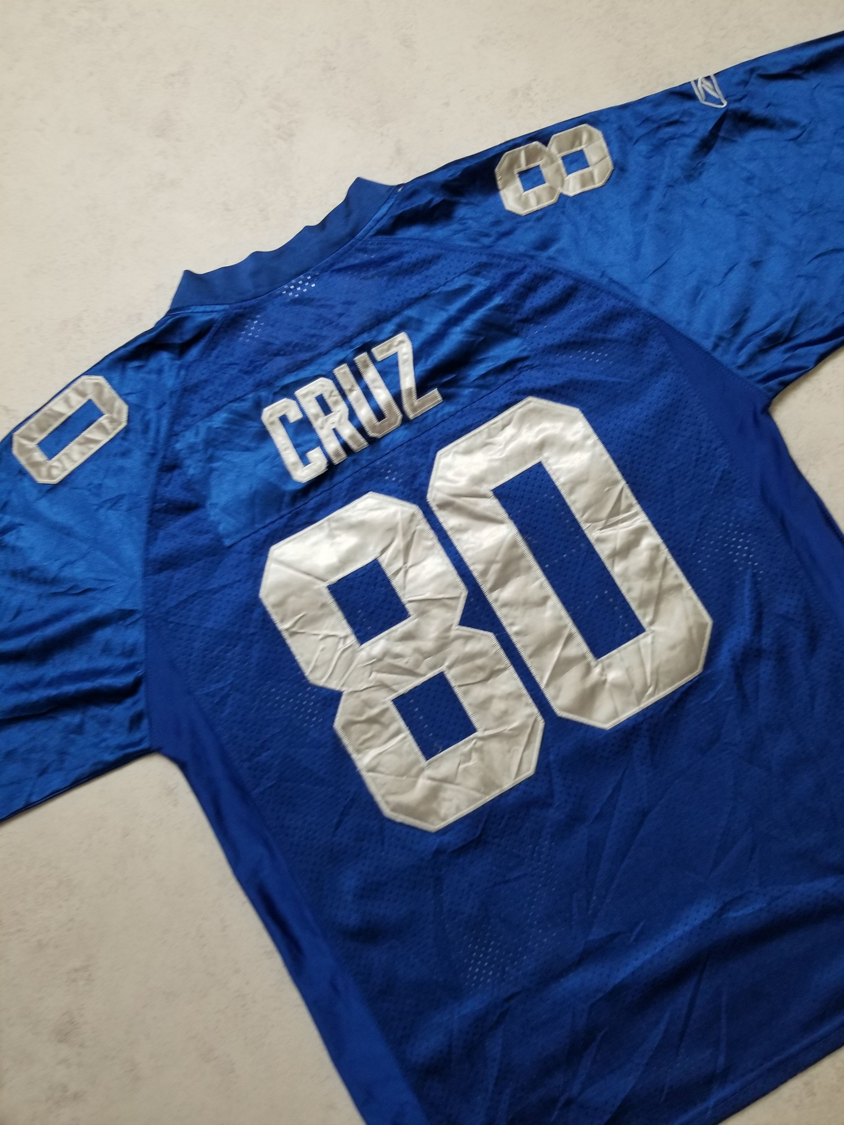 Reebok New York Giants Victor Cruz #80 Super Bowl NFL Sewn Jersey Size US XL / EU 56 / 4 - 8 Thumbnail