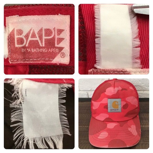 Bape × Carhartt × Nigo BAPE × Carhartt Tracker Hat Cap Red Camo a bathing ape NIGO Size ONE SIZE - 9 Thumbnail