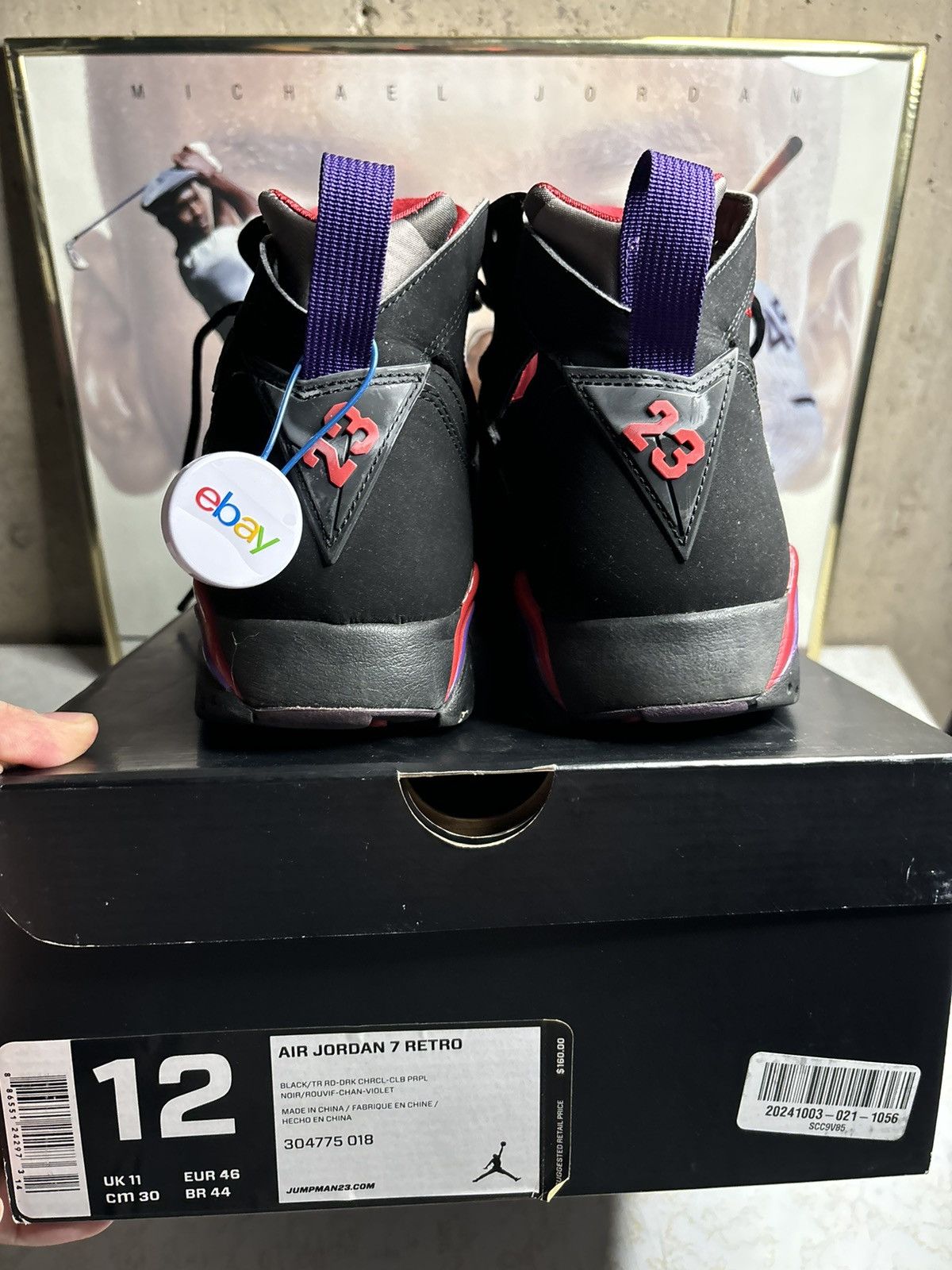 Jordan Brand Air Jordan 7 Retro 2012 raptor Size US 12 / EU 45 - 7 Thumbnail