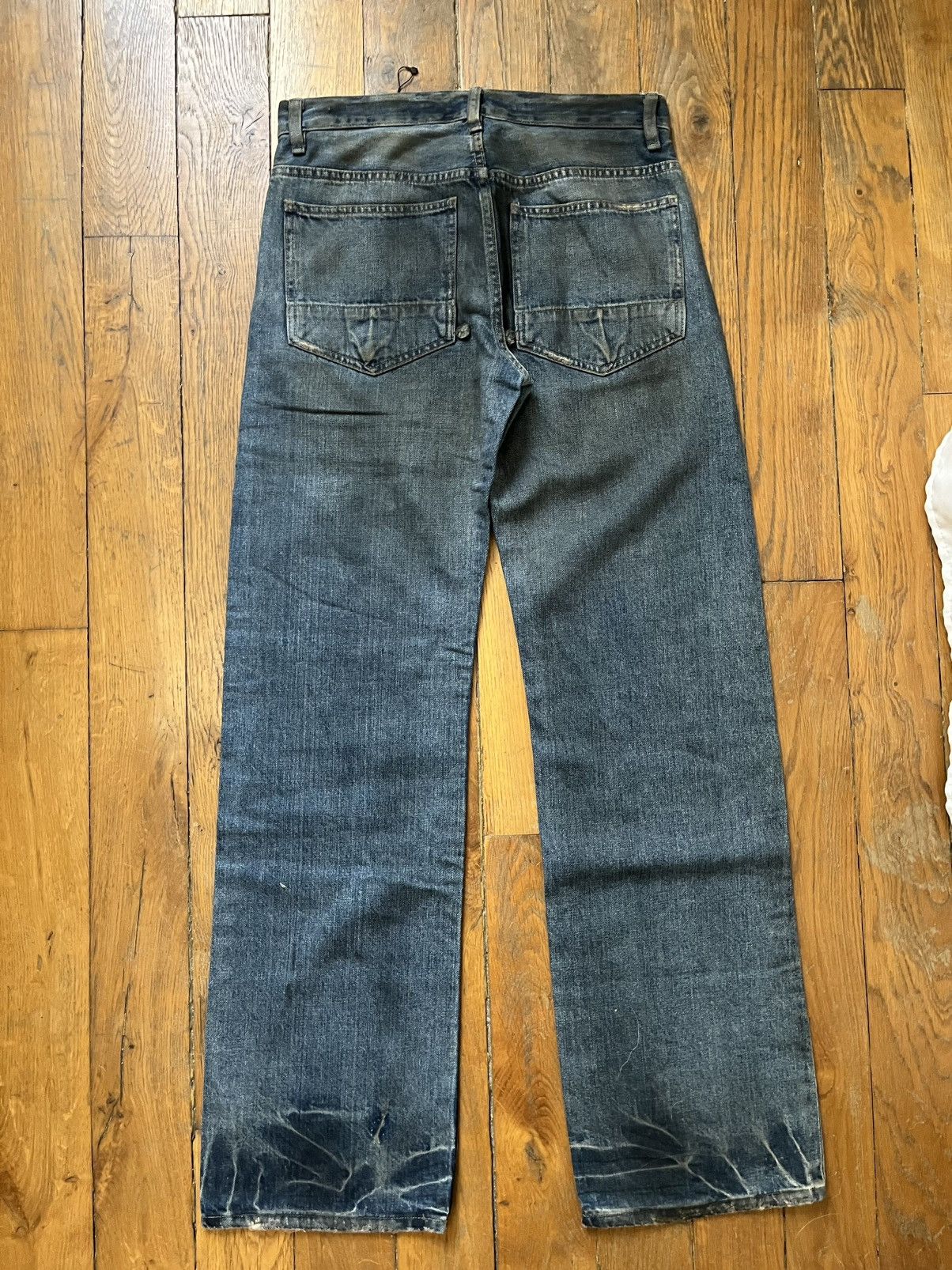 Rick Owens Rick Owens SLAB 2001 Mud Washed Denim Size US 27 - 4 Thumbnail