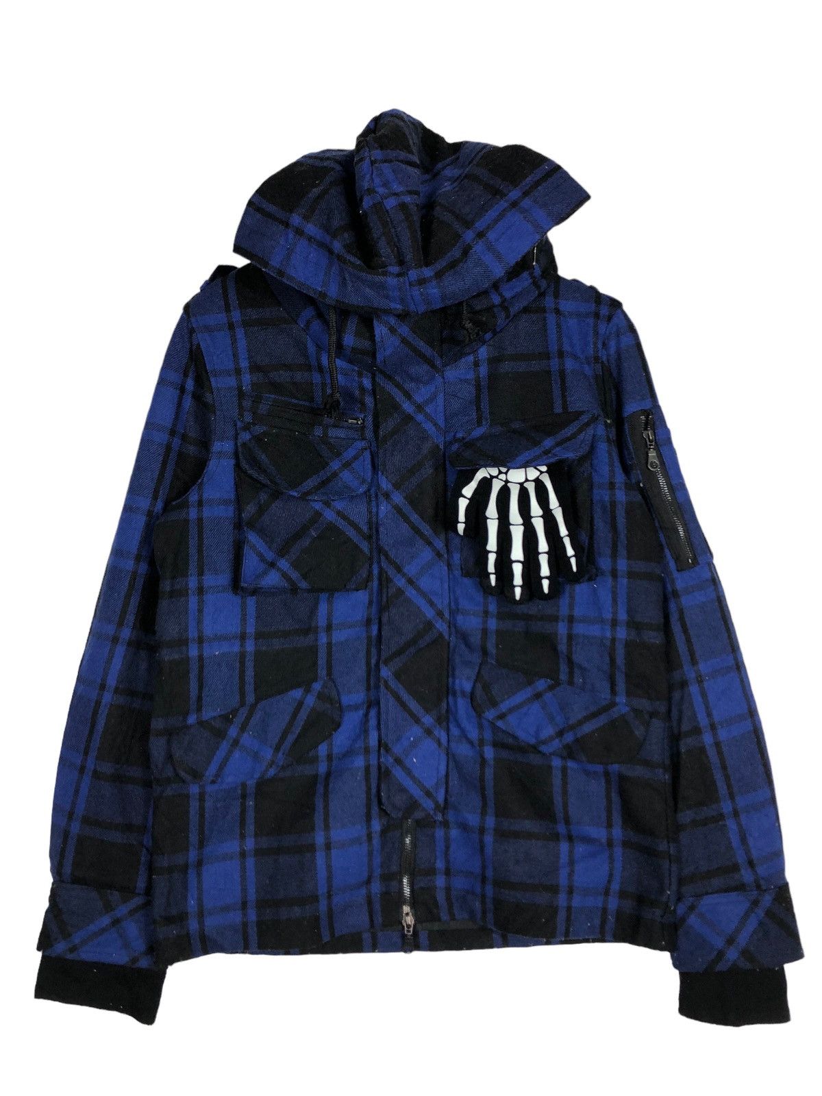 Japanese Brand 🔥Rare 90’s In The Attic Japan Jacket Tartan Design Punk Size US M / EU 48-50 / 2 - 1 Thumbnail