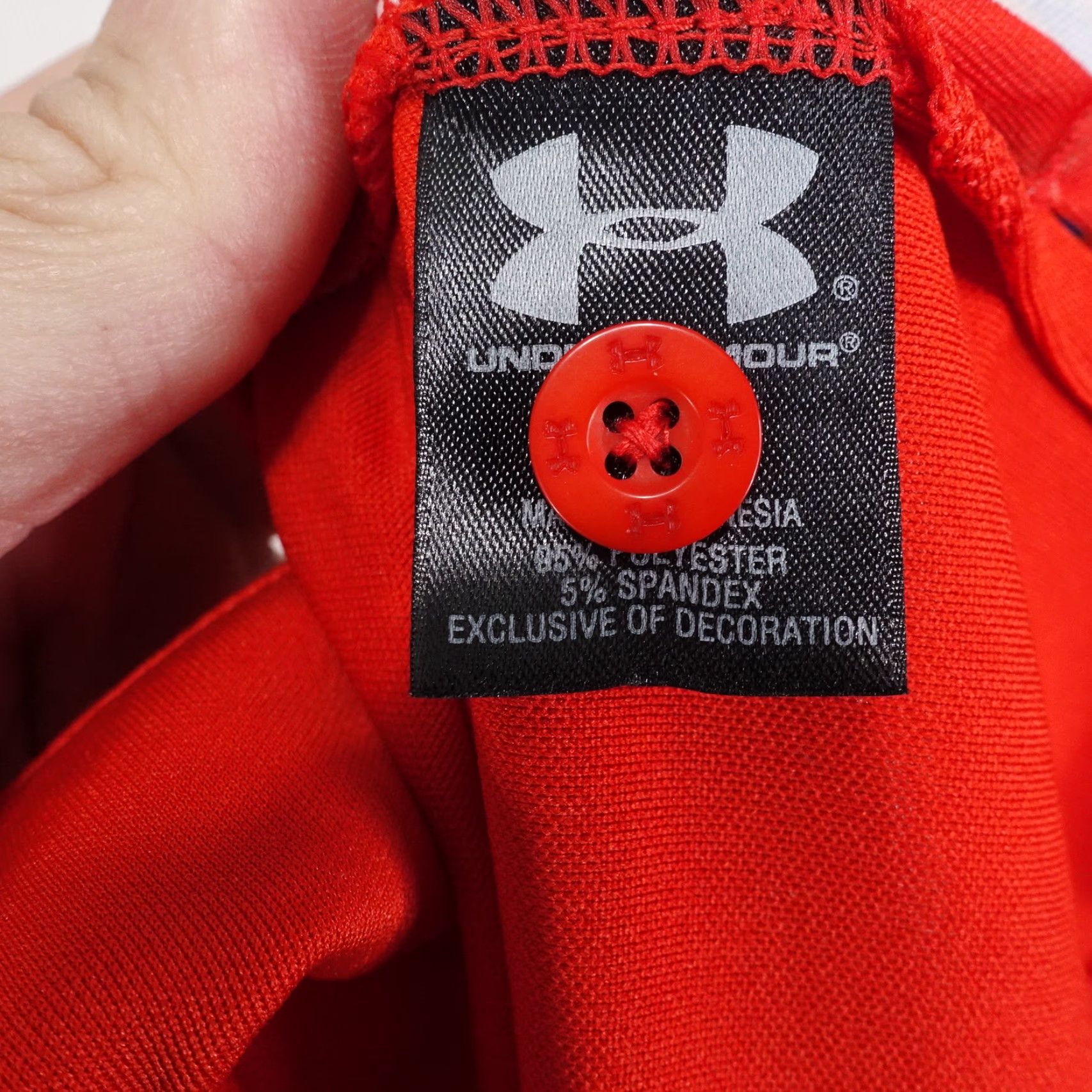 Under Armour Under Armour HEAT GEAR SHIRT MENS XL RED BLUE SPLATTER GOLF POLO Size US XL / EU 56 / 4 - 8 Thumbnail