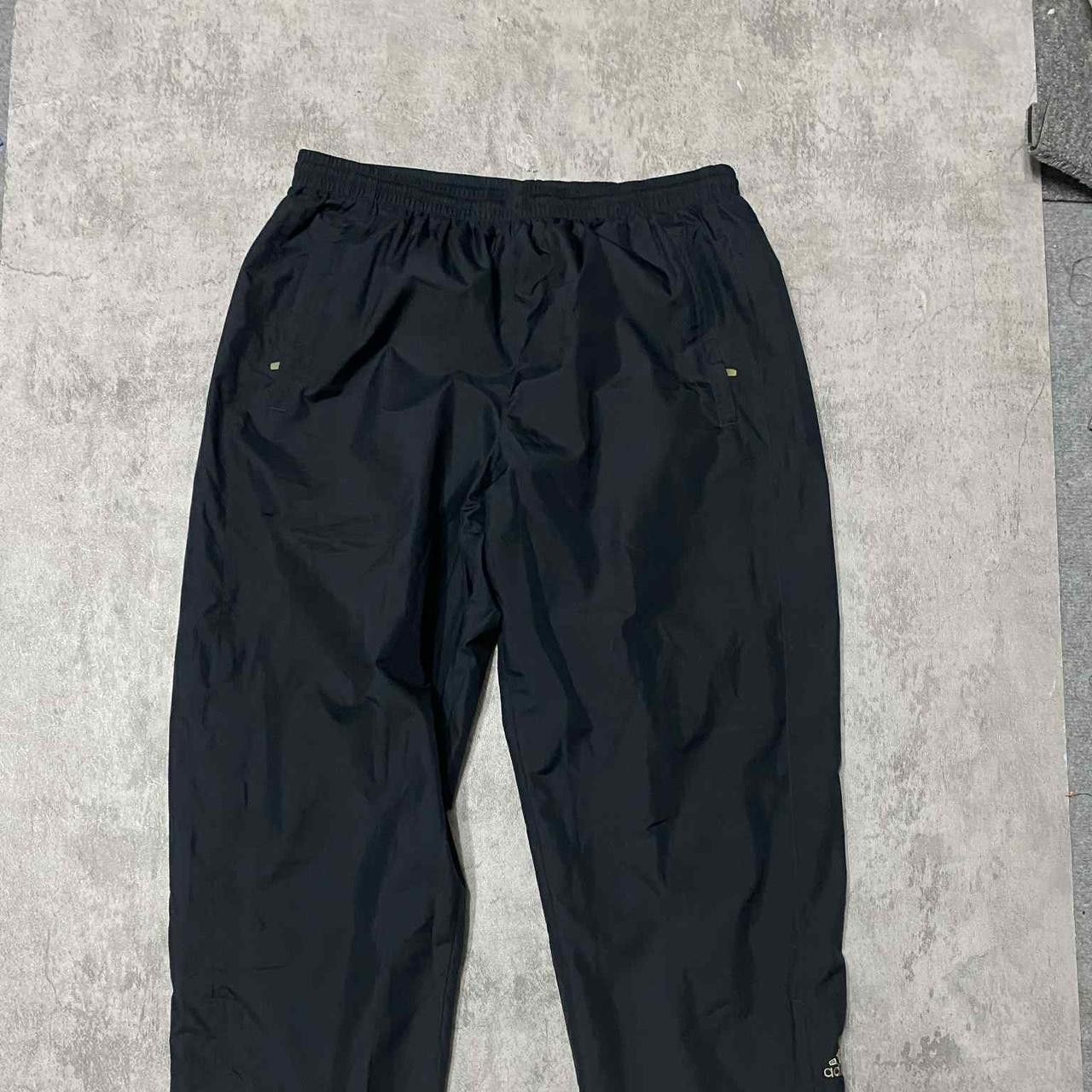 Adidas Black Adidas nylon track pants with adjustable waist Size US 34 / EU 50 - 1 Thumbnail