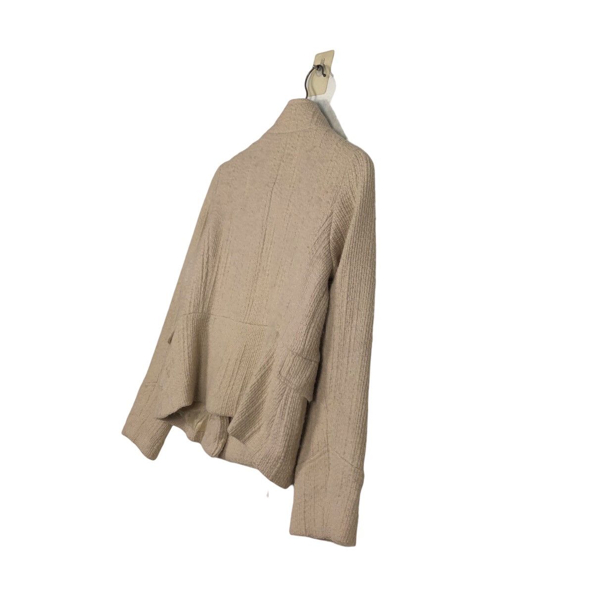 Japanese Brand 📌Asymmetrical Button Cropped Wool Jacket Ships Issey Miyake Size S / US 4 / IT 40 - 12 Thumbnail
