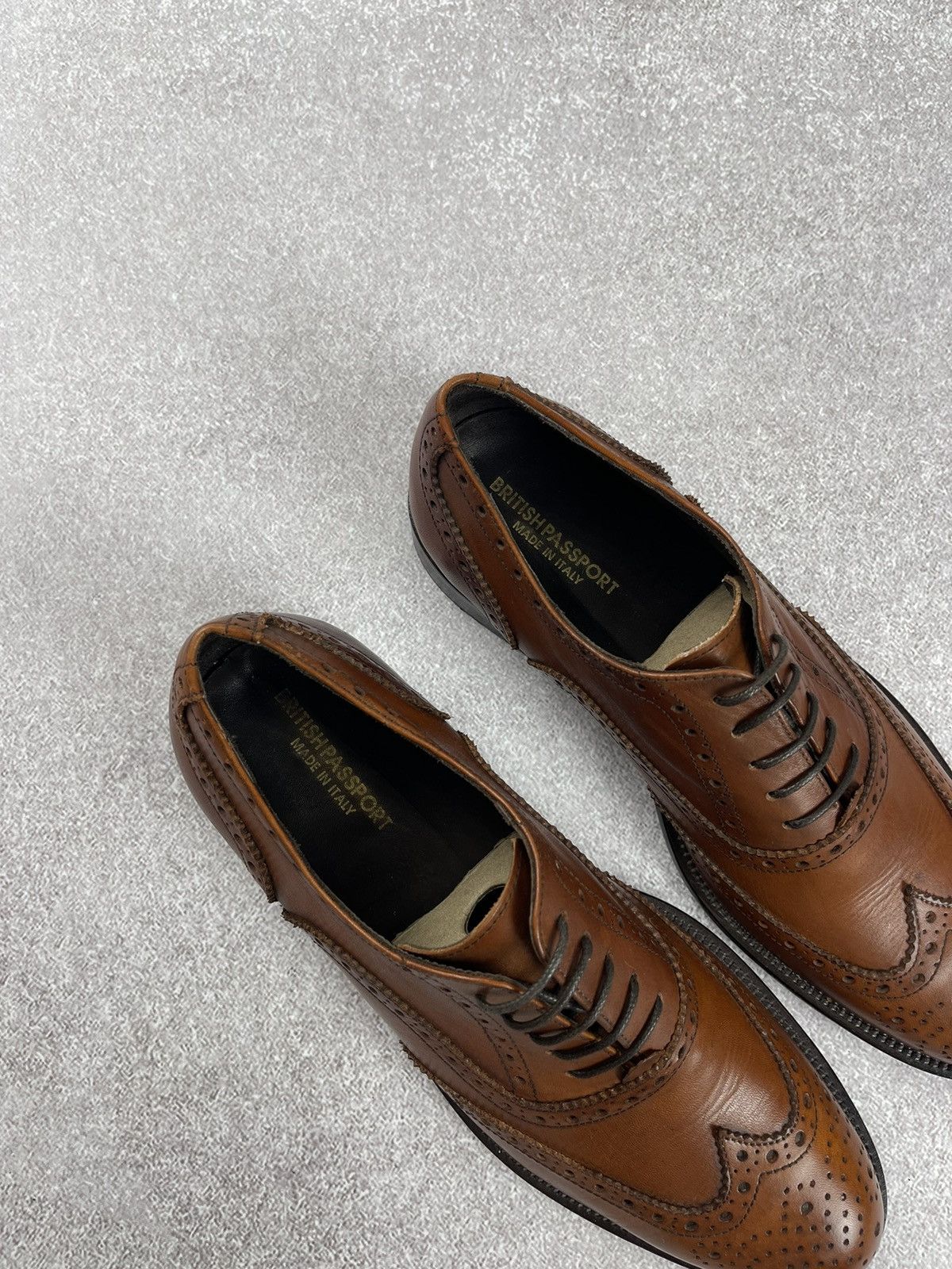 Designer × Vintage Vintage British Passport Leather Brogue Derby Men’s Shoes Size US 9 / EU 42 - 6 Thumbnail