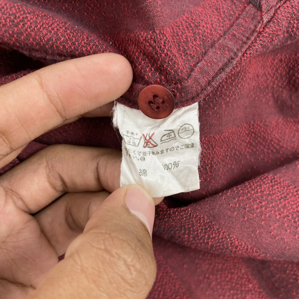 Issey Miyake 1990s Vintage Issey Miyake Men Mandarin Shirt Designer Size US L / EU 52-54 / 3 - 7 Thumbnail