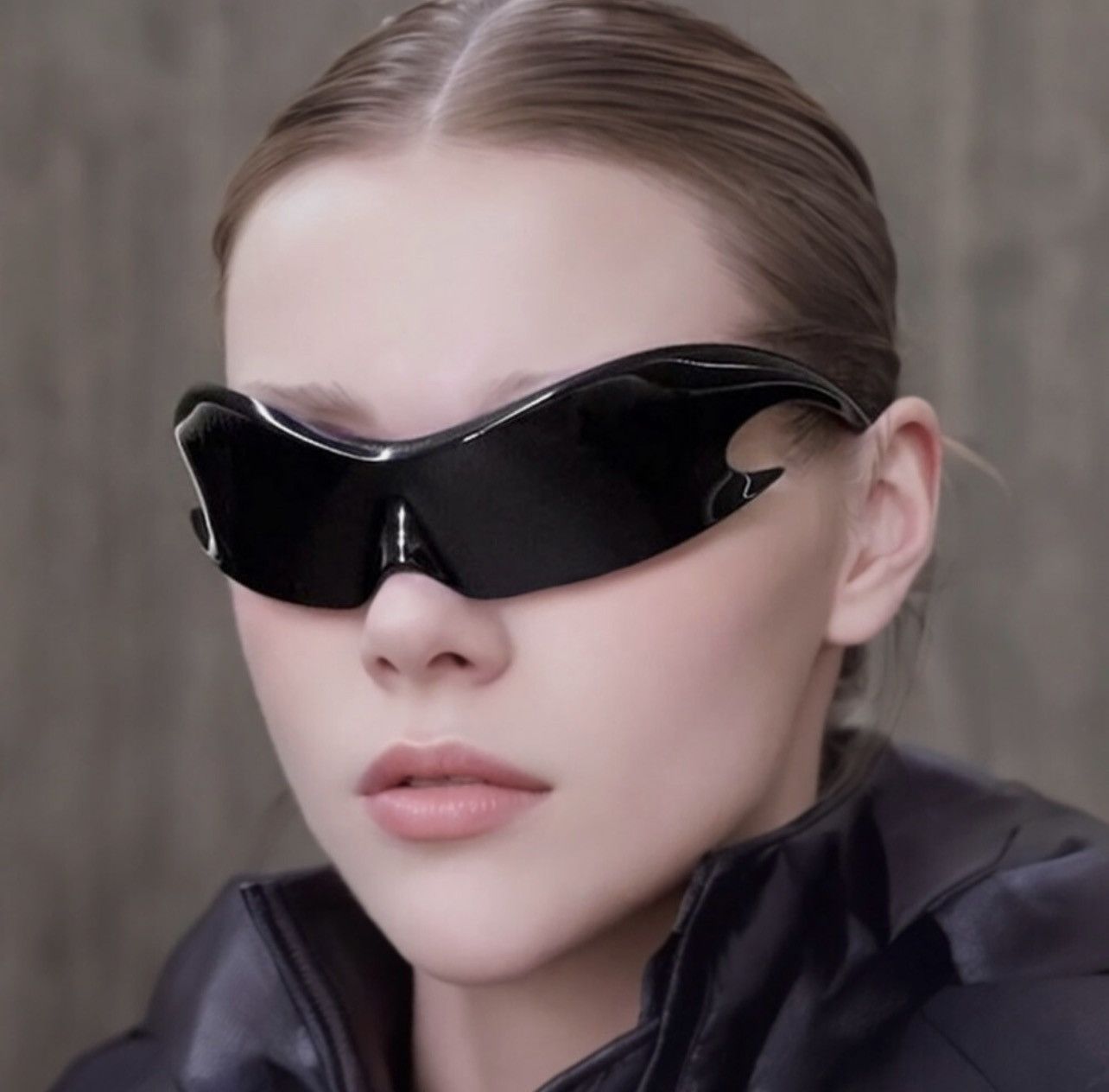 Other Y2K Futuristic Wraparound Shield Sunglasses Frameless Unisex Size ONE SIZE - 2 Thumbnail