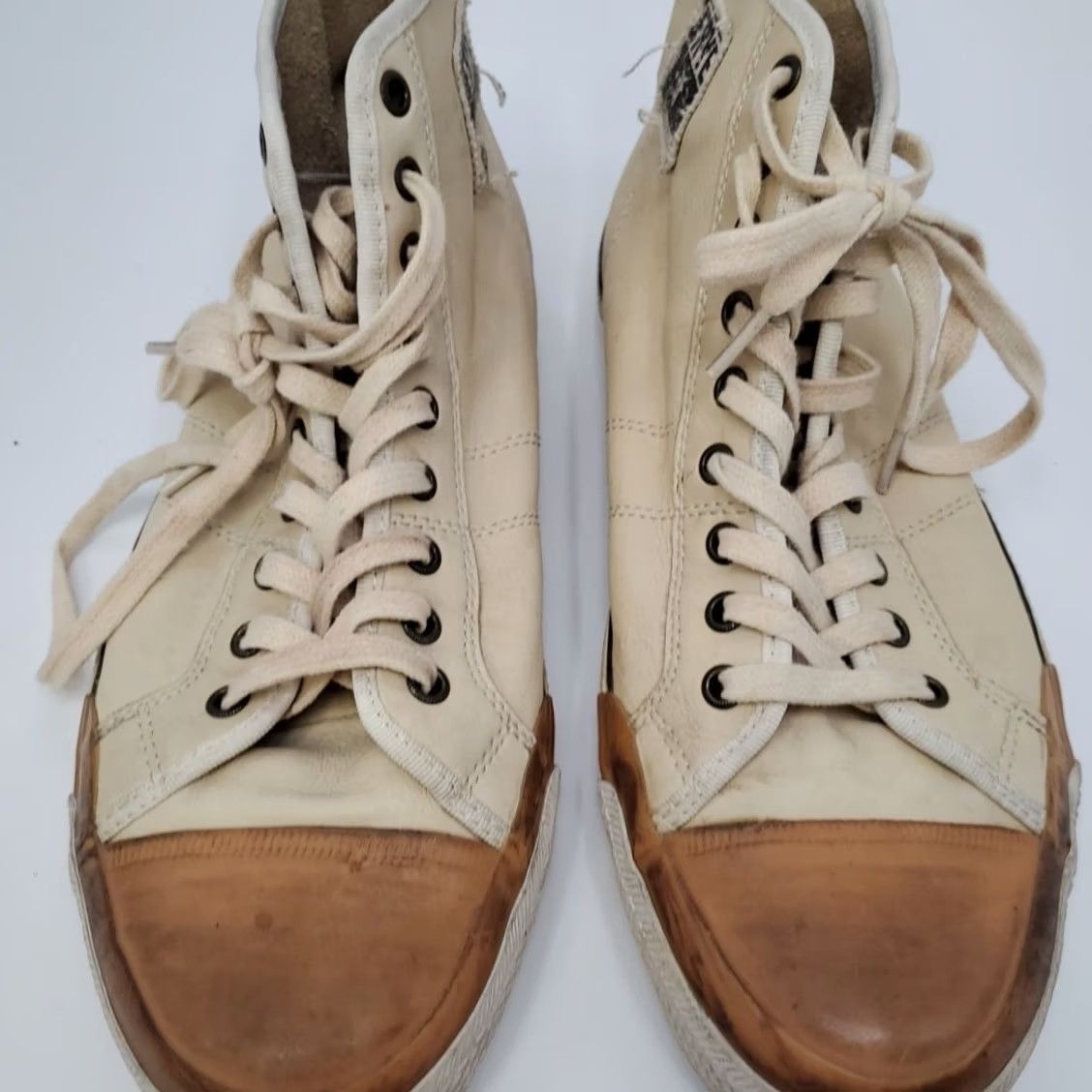 Frye Frye Greene Tall Lace Sneaker Men’s Size 10.5 Brown Leather High Top Casual Cushioned Solid Tan Brown Shoes Size US L / EU 52-54 / 3 - 4 Thumbnail