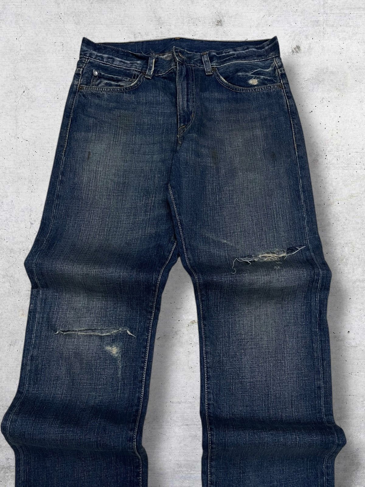 Polo Ralph Lauren VINTAGE POLO RALPH LAUREN SUPPLY DISTRESSED INDIGO DENIM Size US 33 - 4 Thumbnail