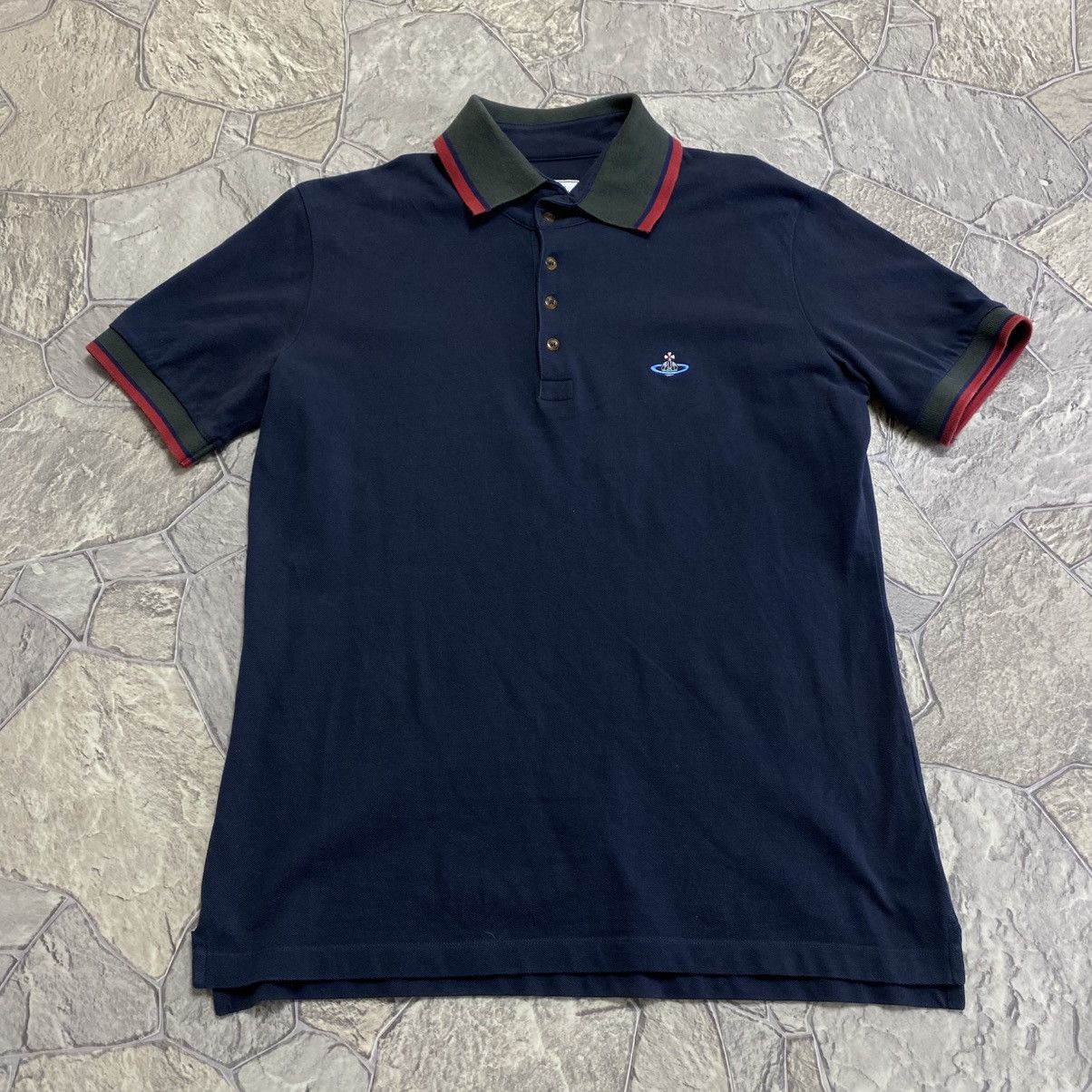 Vivienne Westwood Vivienne Westwood Polo T-Shirt Vintage Small Orb Logo Luxury Size US XL / EU 56 / 4 - 1 Thumbnail