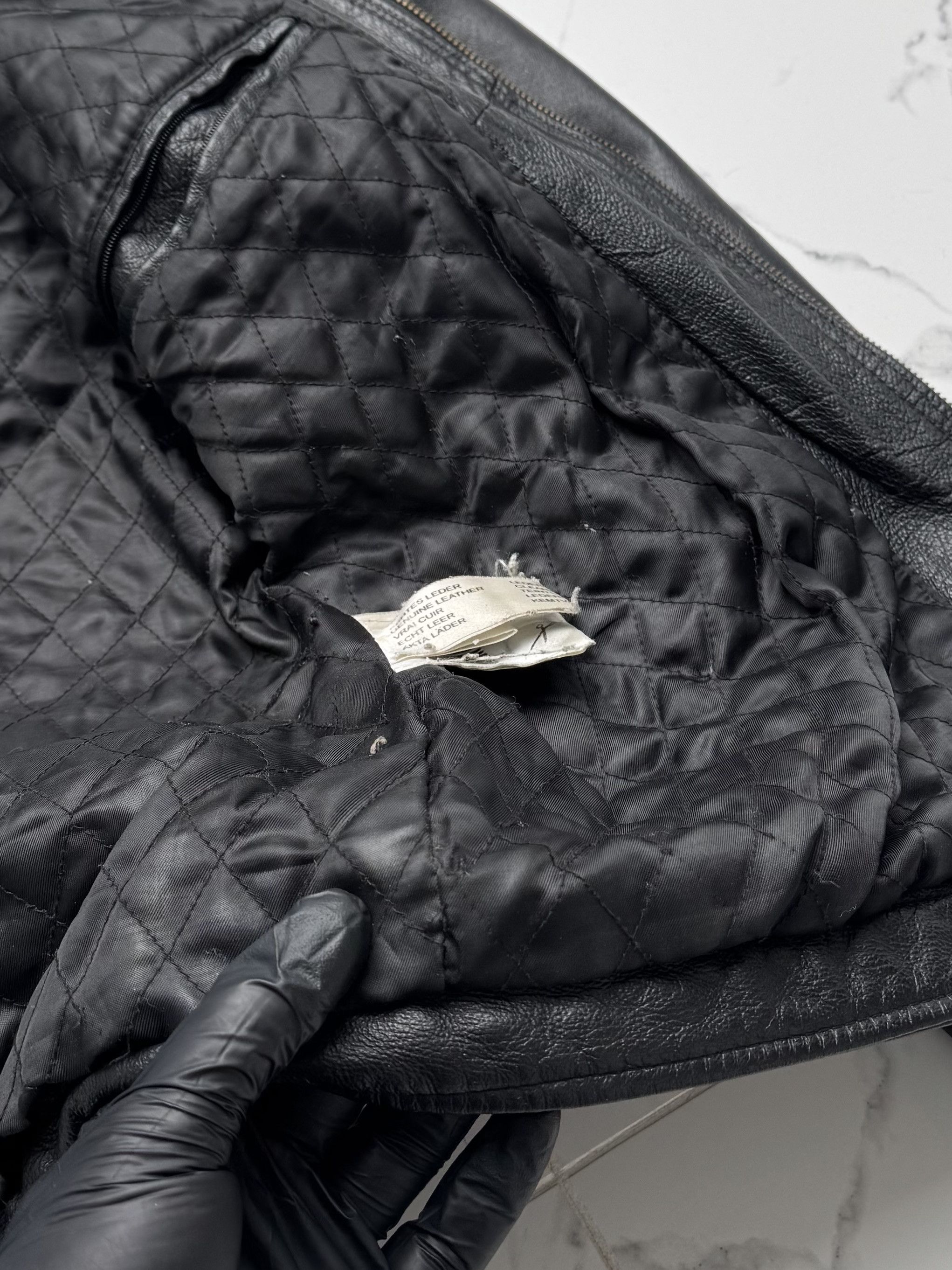 Japanese Brand Y2K Black Leather Jacket Mens Zip Up Classic Minimal Coat Size US M / EU 48-50 / 2 - 12 Thumbnail