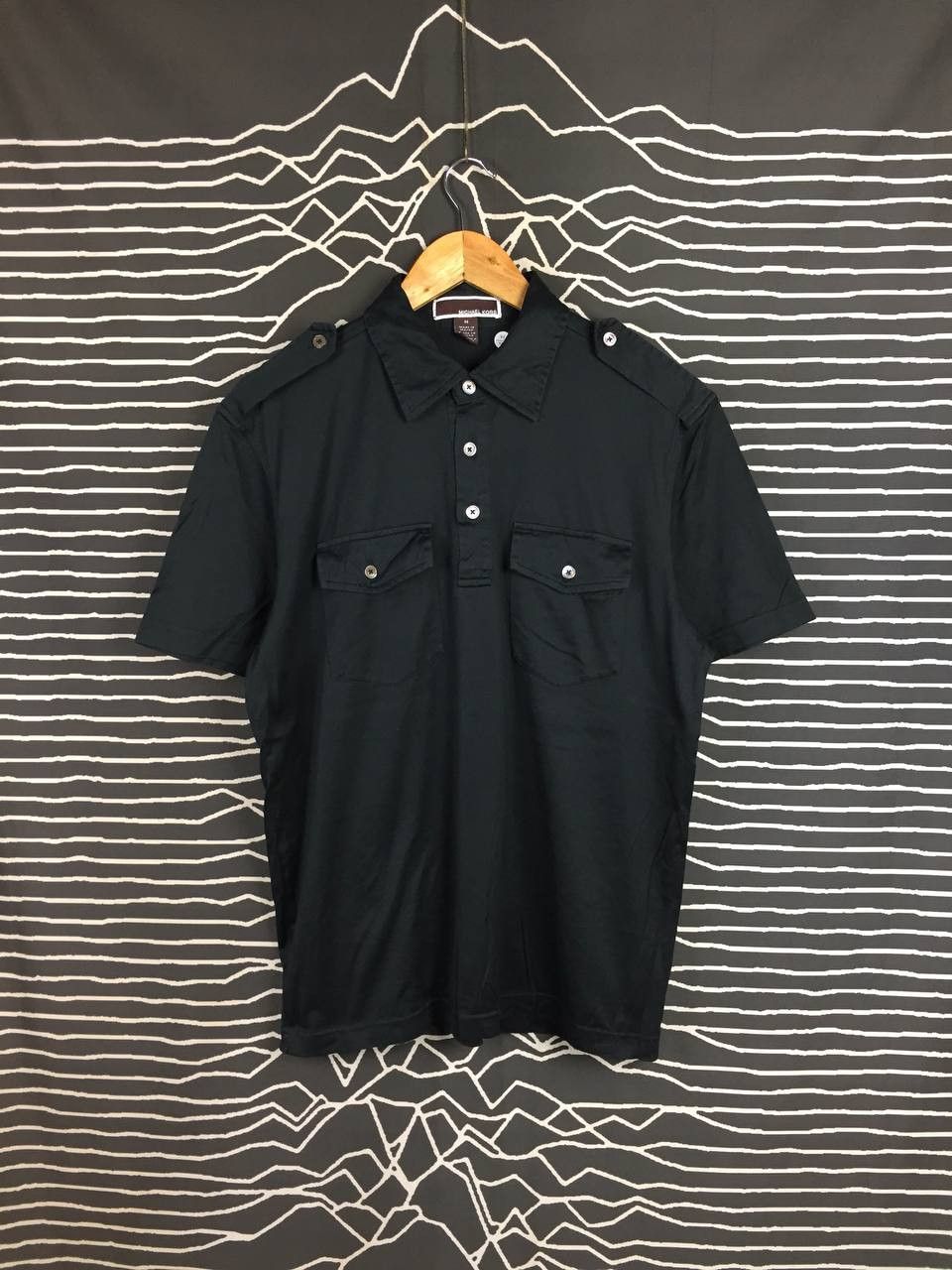 Michael Kors Michael Kors Tactical Style Double Pocket Utility Polo Shirt Size US M / EU 48-50 / 2 - 2 Thumbnail