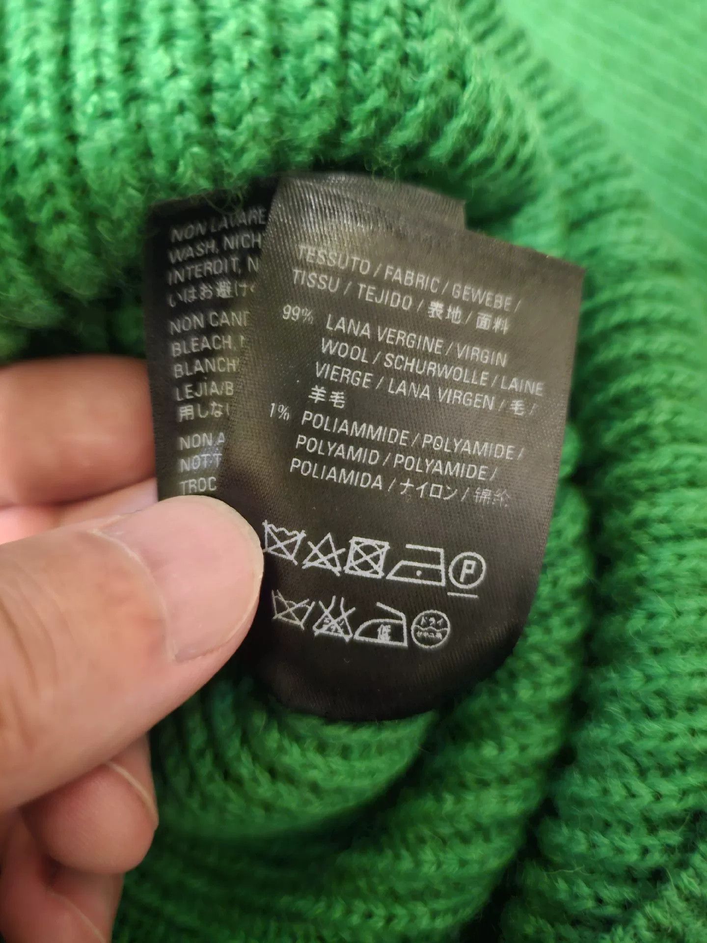 Balenciaga green oversized wool sweater by balenciaga Size US M / EU 48-50 / 2 - 2 Thumbnail