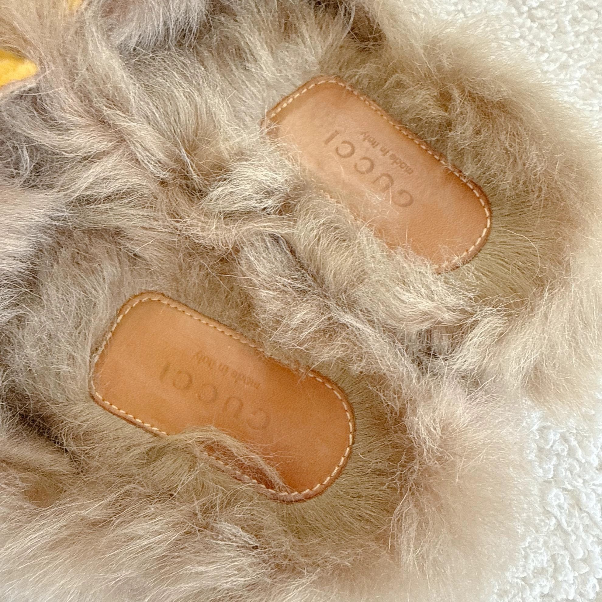 Gucci Gucci Horsebit Fur Slippers EU 35 6964 Size US 4.5 / IT 34.5 - 6 Thumbnail
