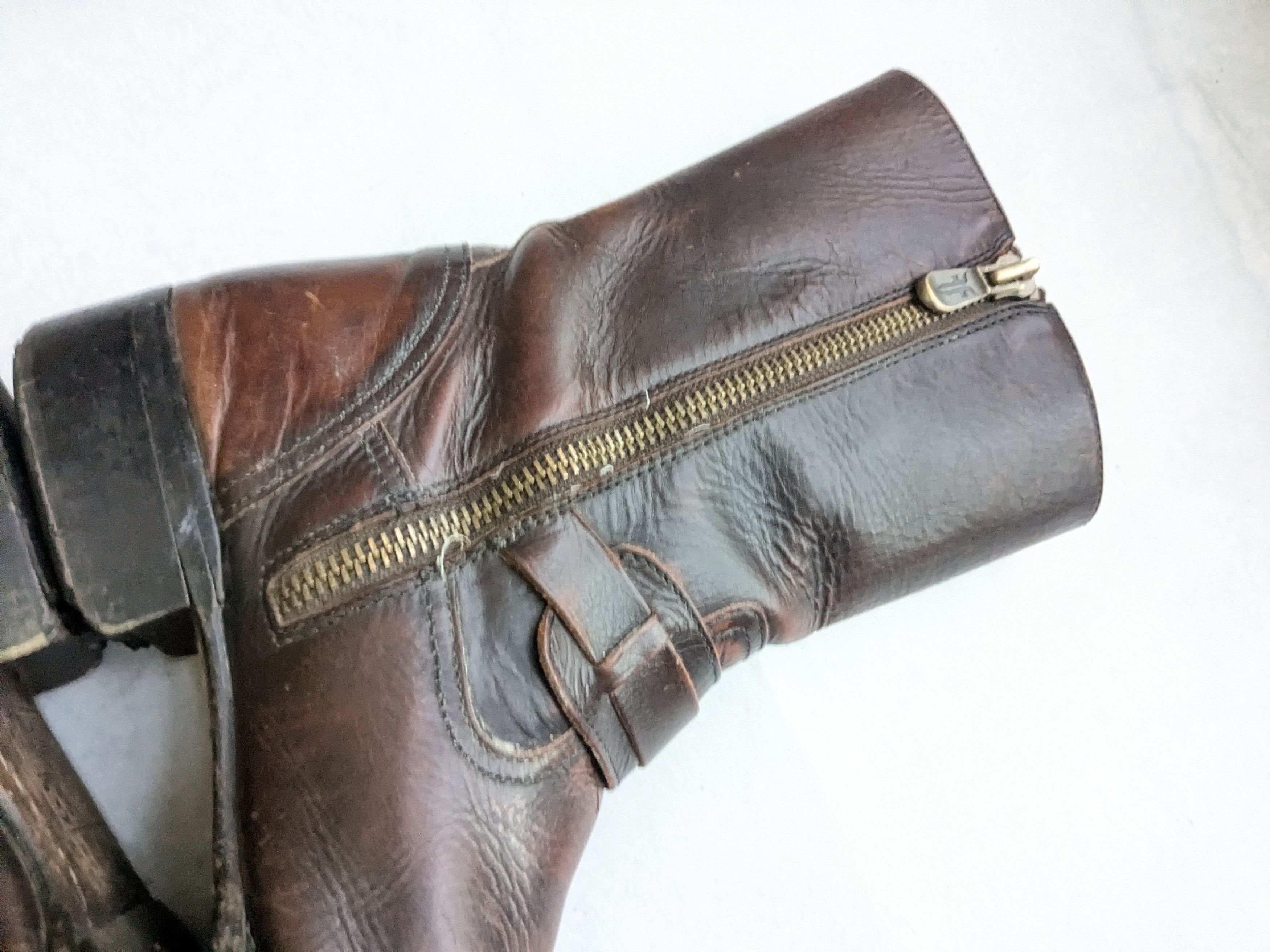 Frye Frye Engineer Boots Brown 10.5 Leather Buckle Size US 10.5 / EU 43-44 - 12 Thumbnail