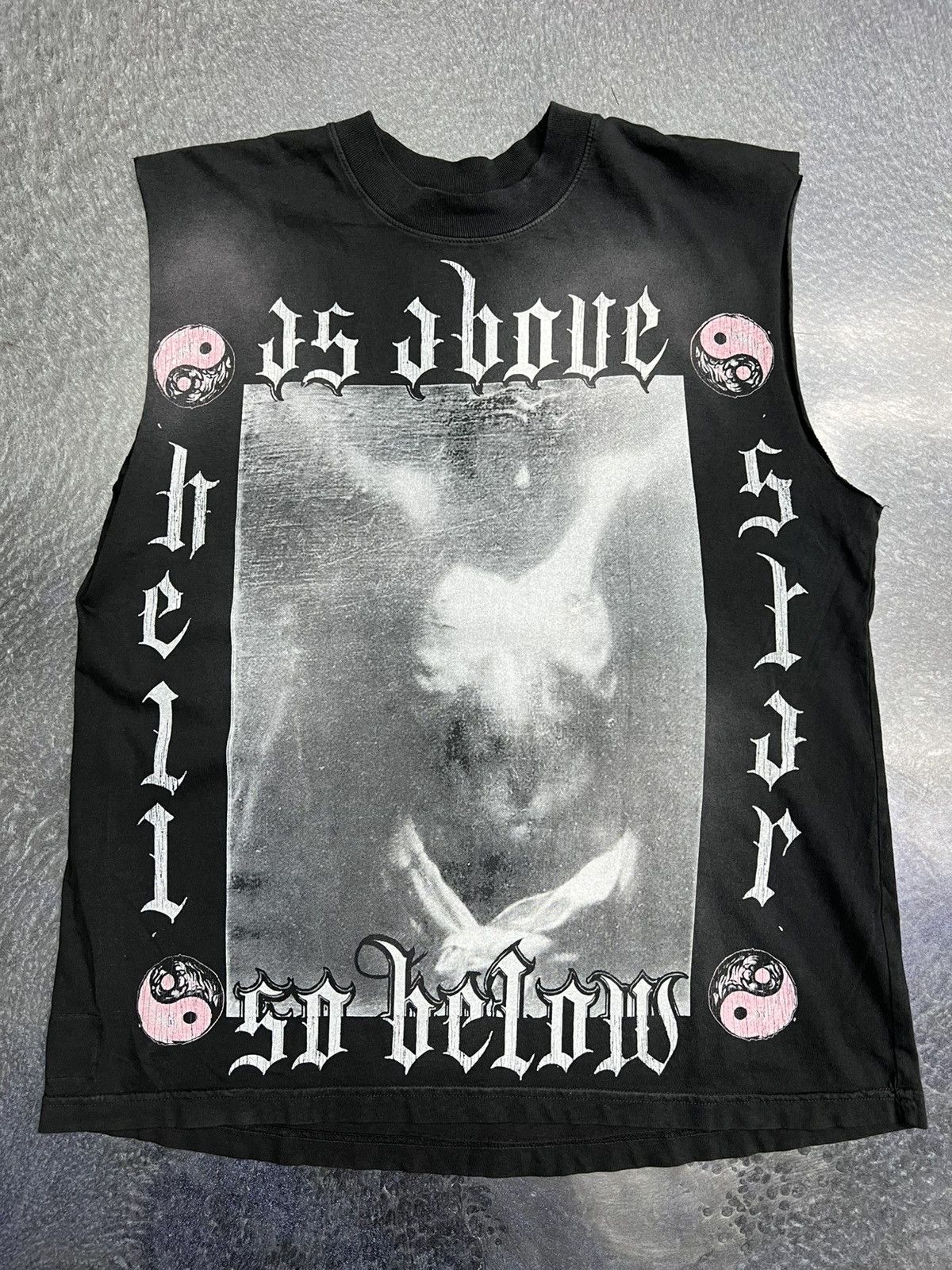 HELLSTAR Hellstar As Above So Below Cutoff T-Shirt Size US S / EU 44-46 / 1 - 1 Thumbnail