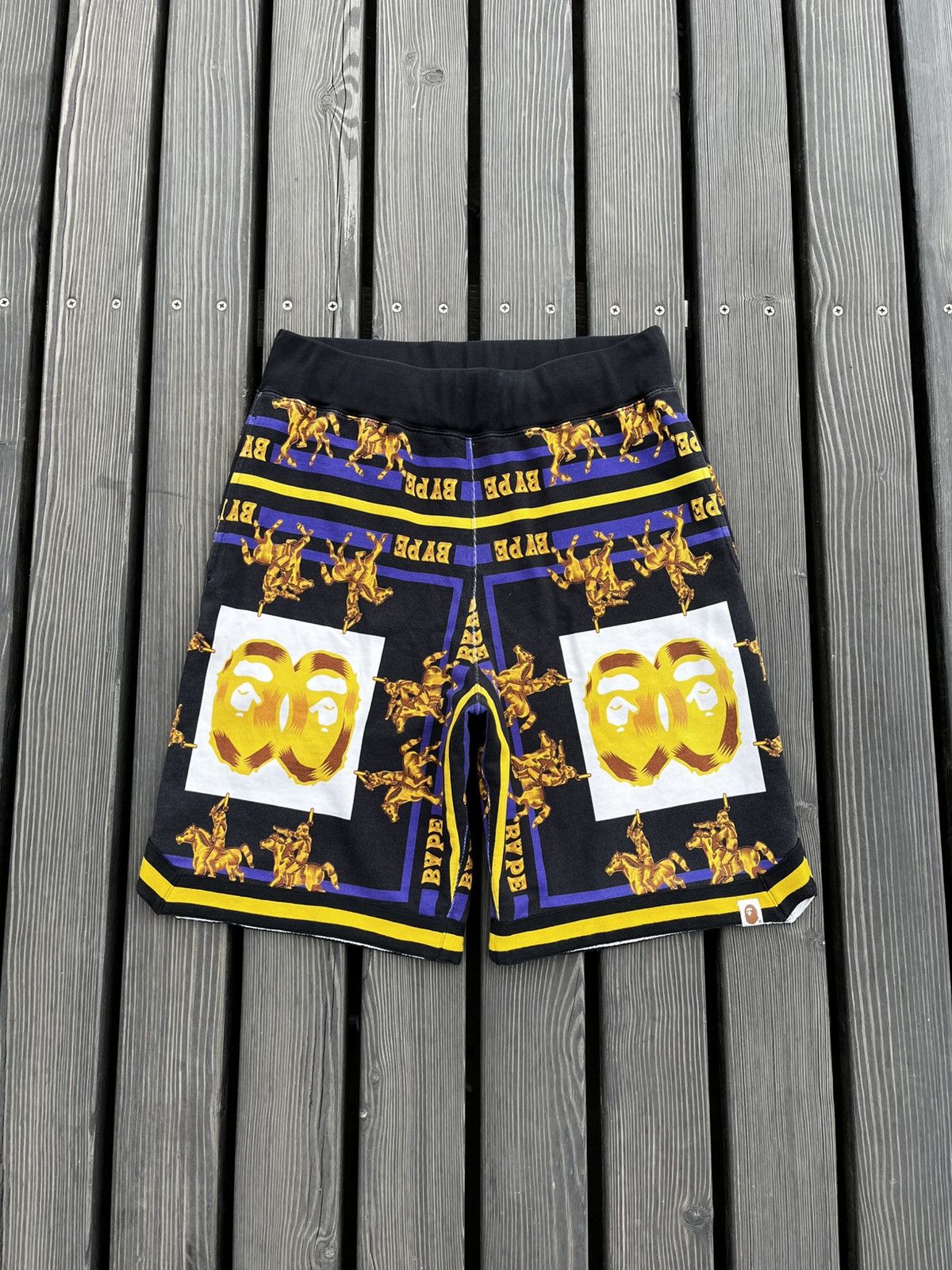 Bape RARE🔥Bape Double Ape Head Sweat Shorts A Batching Ape Y2K Size US 32 / EU 48 - 1 Thumbnail