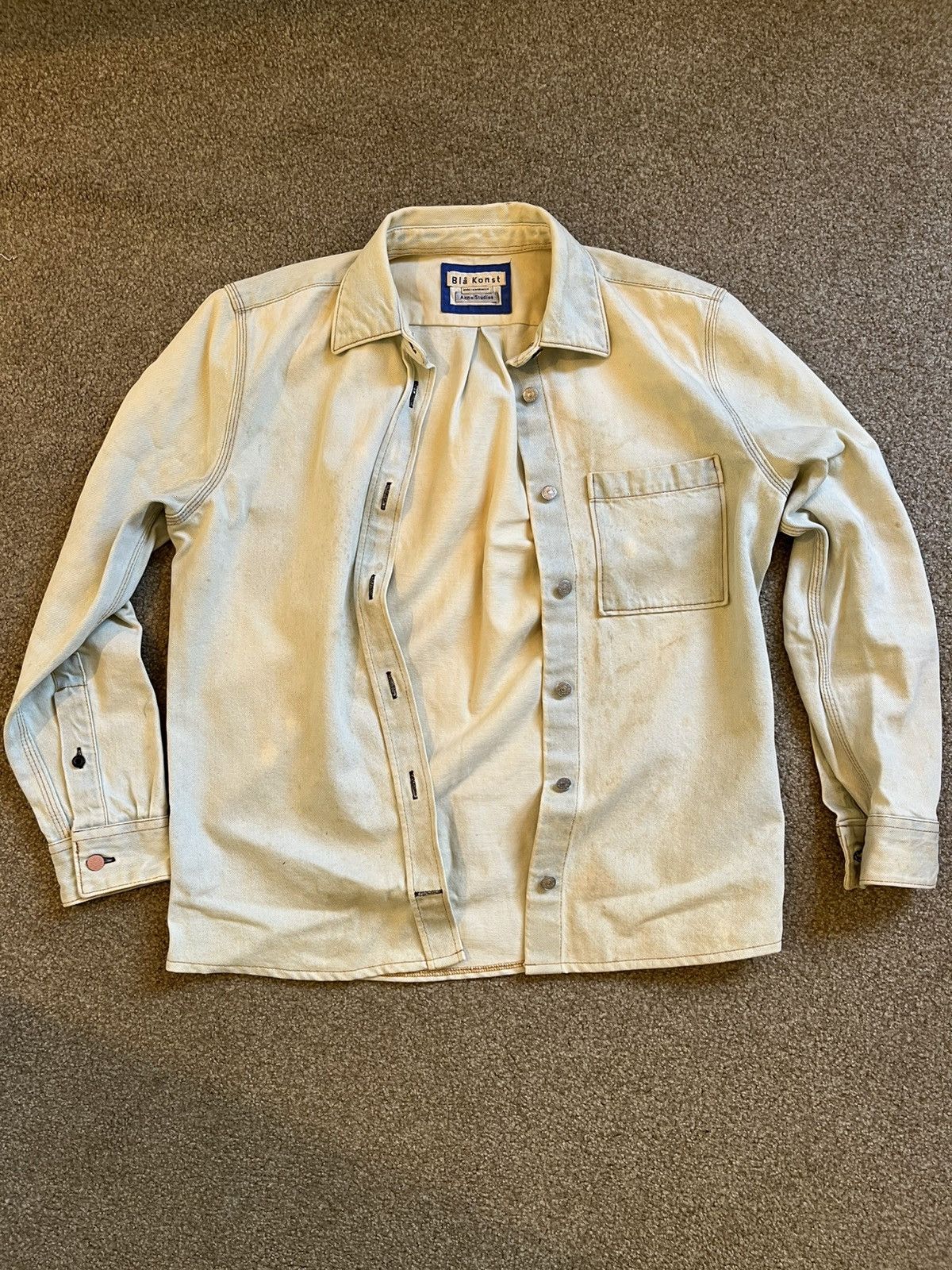 Acne Studios Blå Konst Denim Jacket Unisex