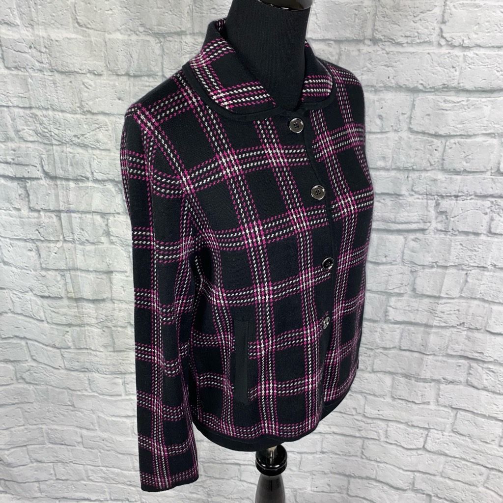 Jones New York Jones New York women L new w/tags signature plaid sweater bu Size L / US 10 / IT 46 - 9 Thumbnail