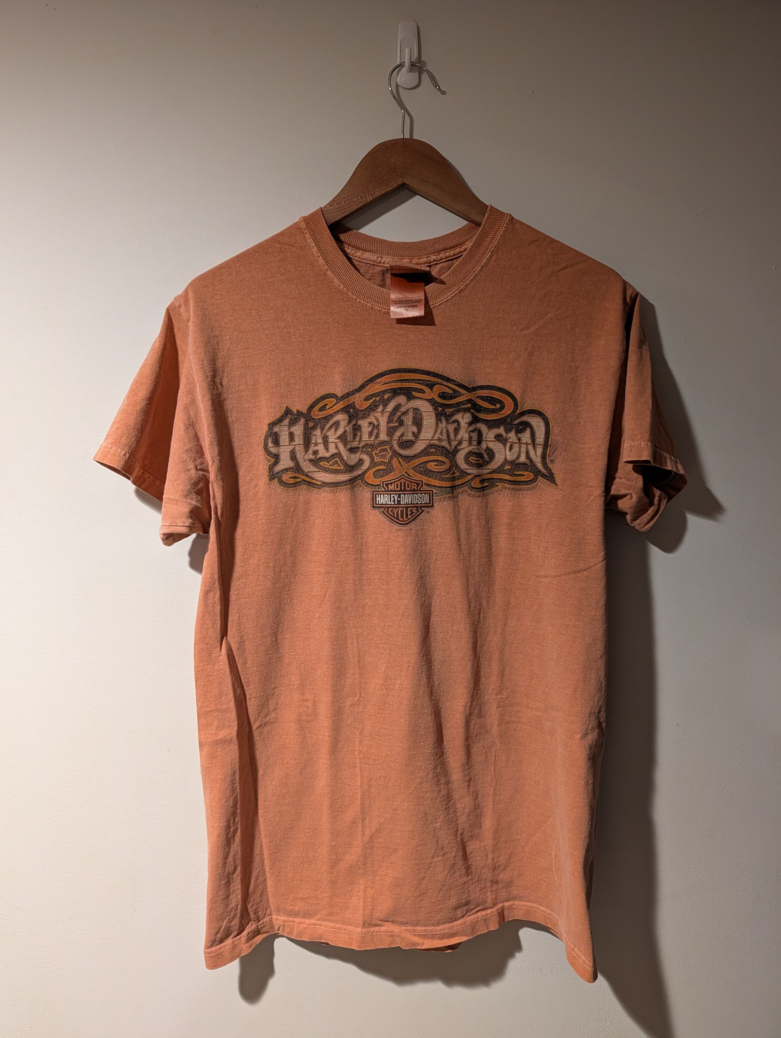 Harley Davidson Vintage 2006 Harley Davidson Motorcycle Eagle Flames T-Shirt Size US M / EU 48-50 / 2 - 1 Thumbnail
