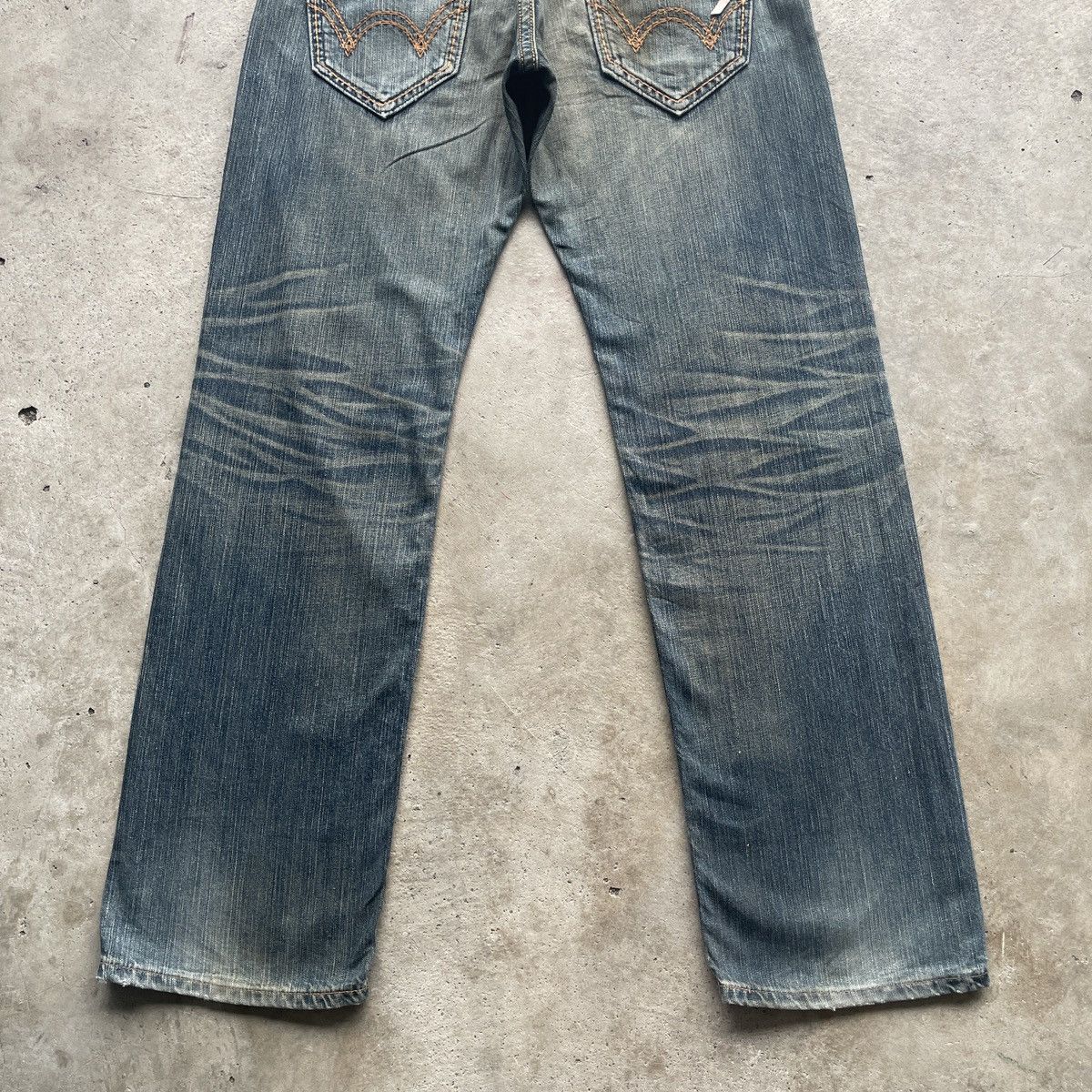 Edwin W34 Vintage Edwin XV Distressed Rusty Jean Faded Denim Pants Size US 34 / EU 50 - 12 Thumbnail