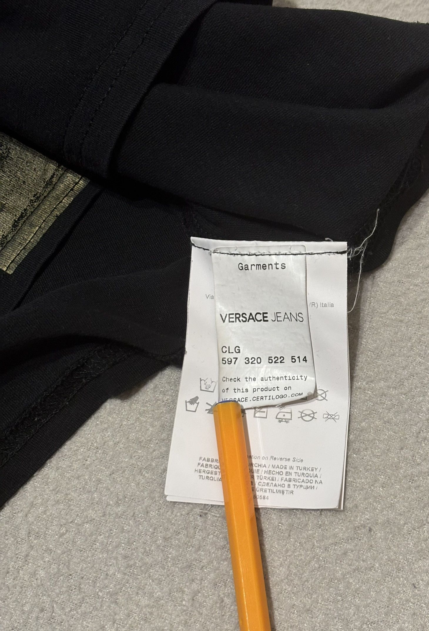 Versace Jeans Couture Versace Jeans Black T-Shirt size S Size US S / EU 44-46 / 1 - 15 Thumbnail