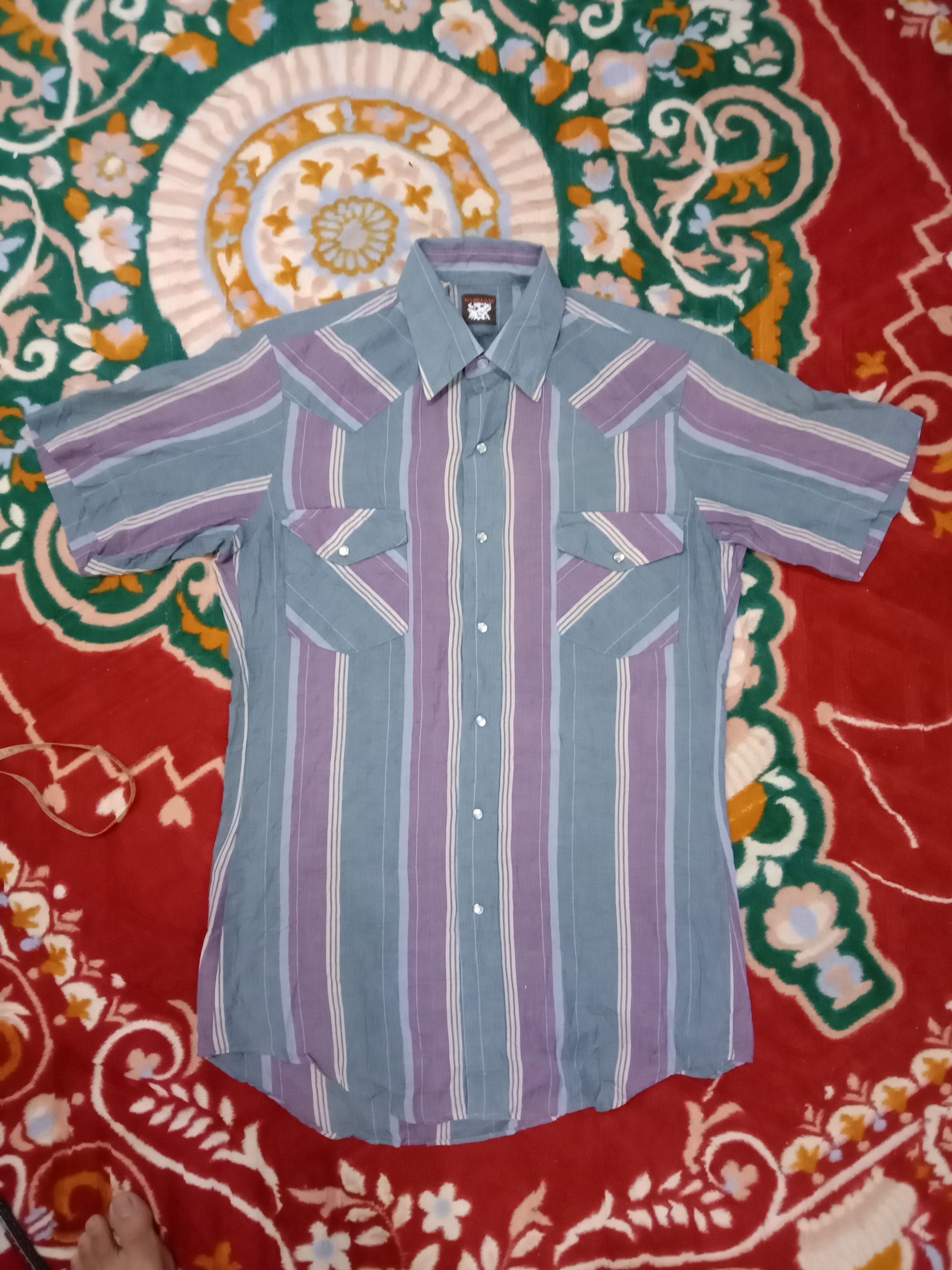 Vintage Karman Western Shirt Short Sleeves