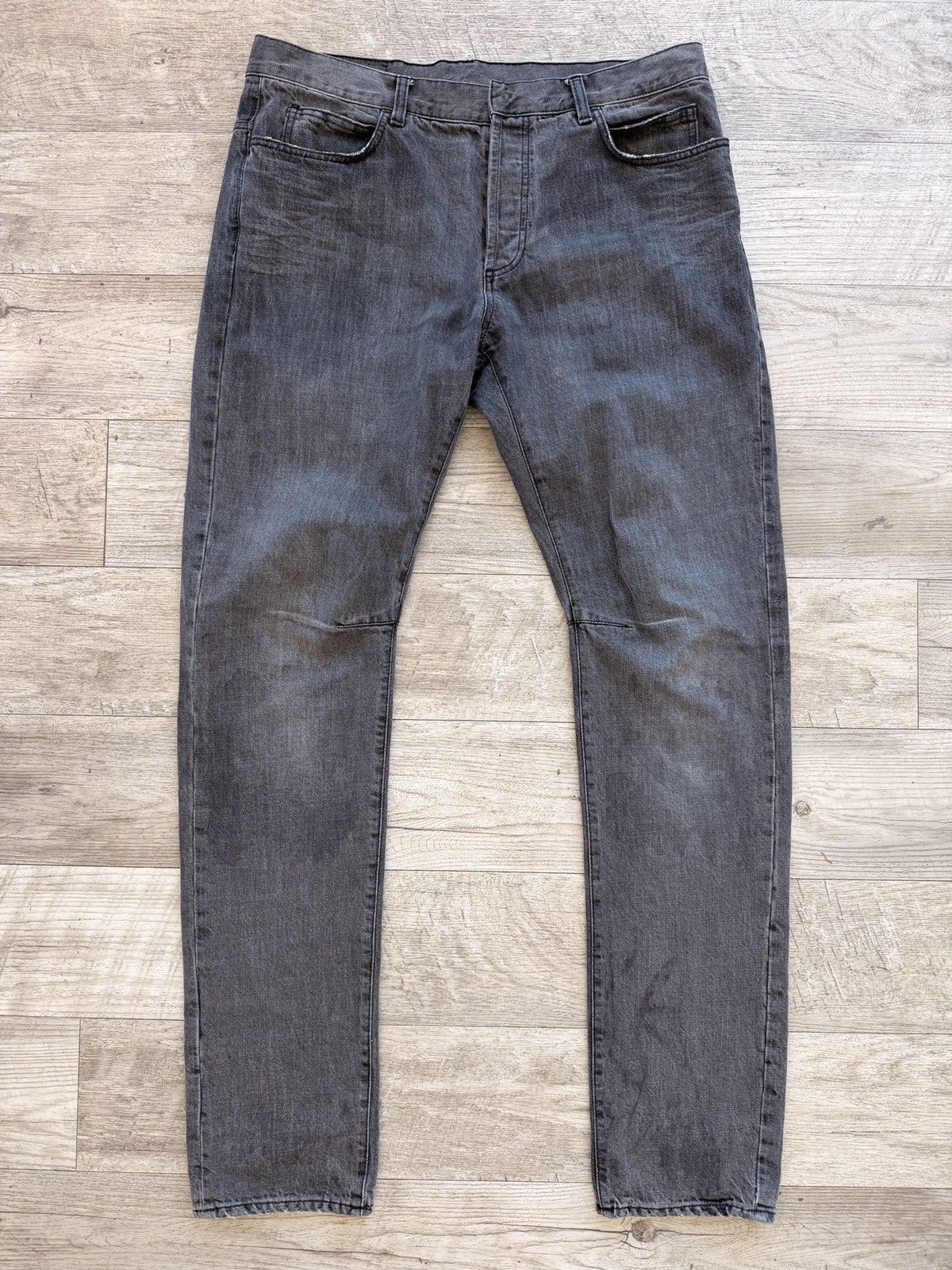 Balmain Decarnin era Washed Black Denim Size US 36 / EU 52 - 1 Thumbnail