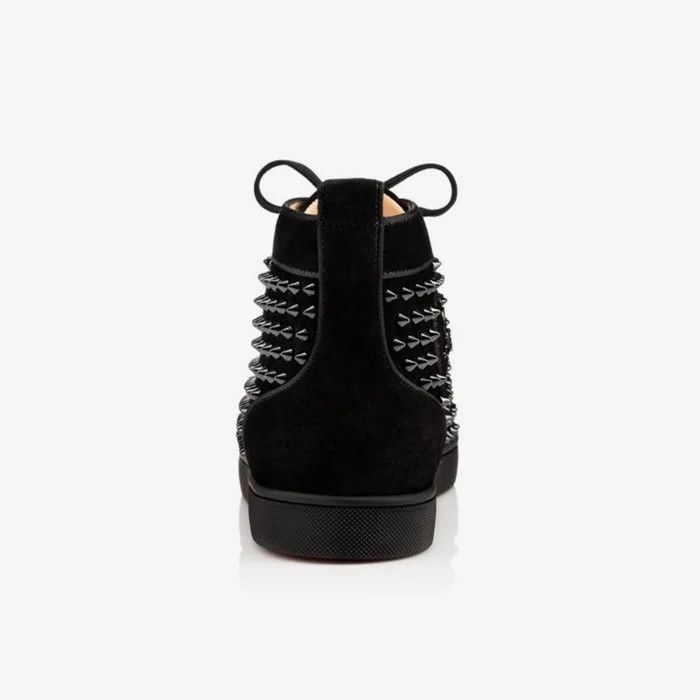 Christian Louboutin o1s1wg110924 Louis Orlato Flat High Sneaker in Black Size US 9 / EU 42 - 3 Thumbnail