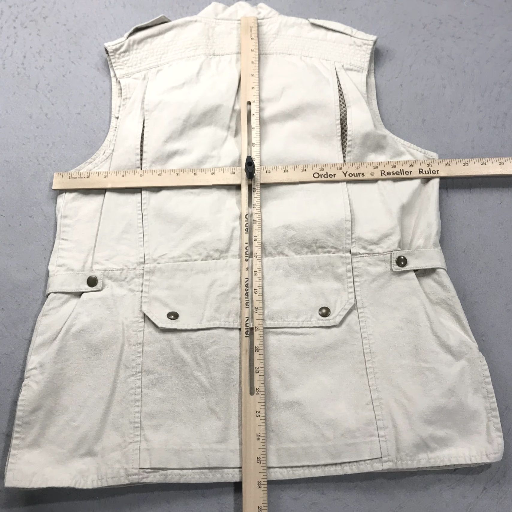 Eddie Bauer VINTAGE Eddie Bauer Vest Mens Large Beige Cotton Safari Hunting 90s Clothing Accessories Pockets Bomber Jacket Casual Travel Size US L / EU 52-54 / 3 - 7 Thumbnail