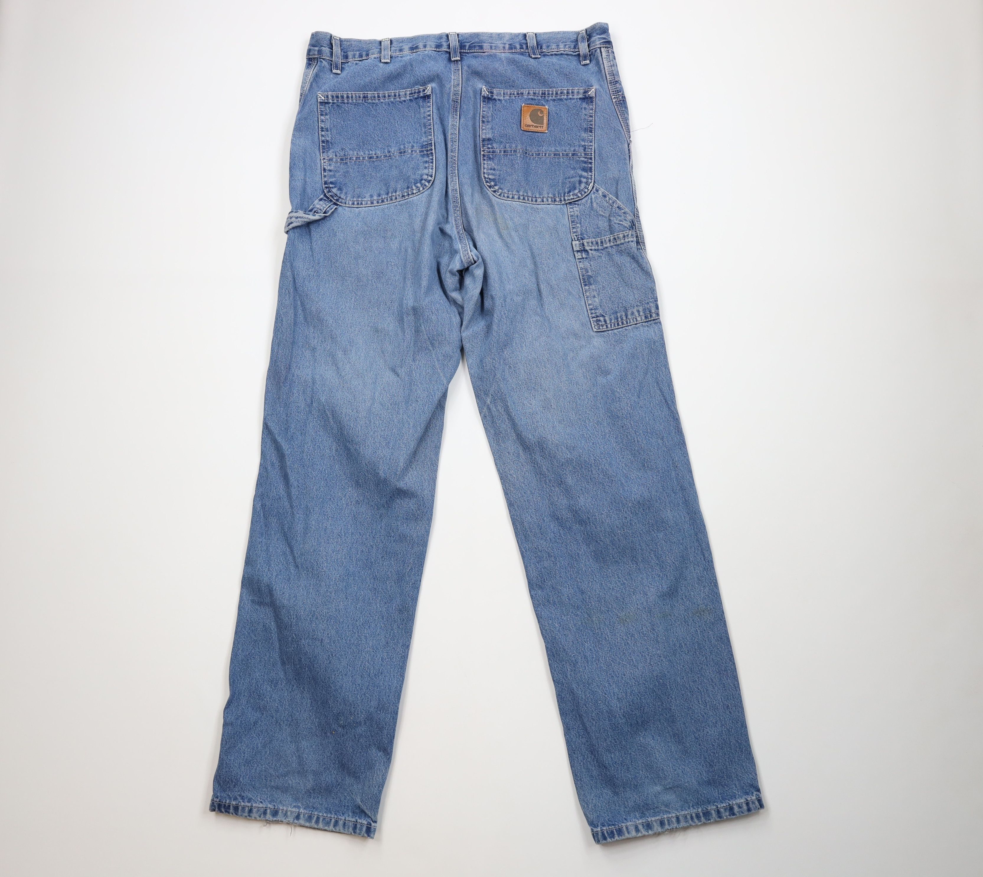 Carhartt Vintage Y2K 2000 Carhartt Wide Leg Dungaree Denim Jeans Size US 36 / EU 52 - 11 Thumbnail
