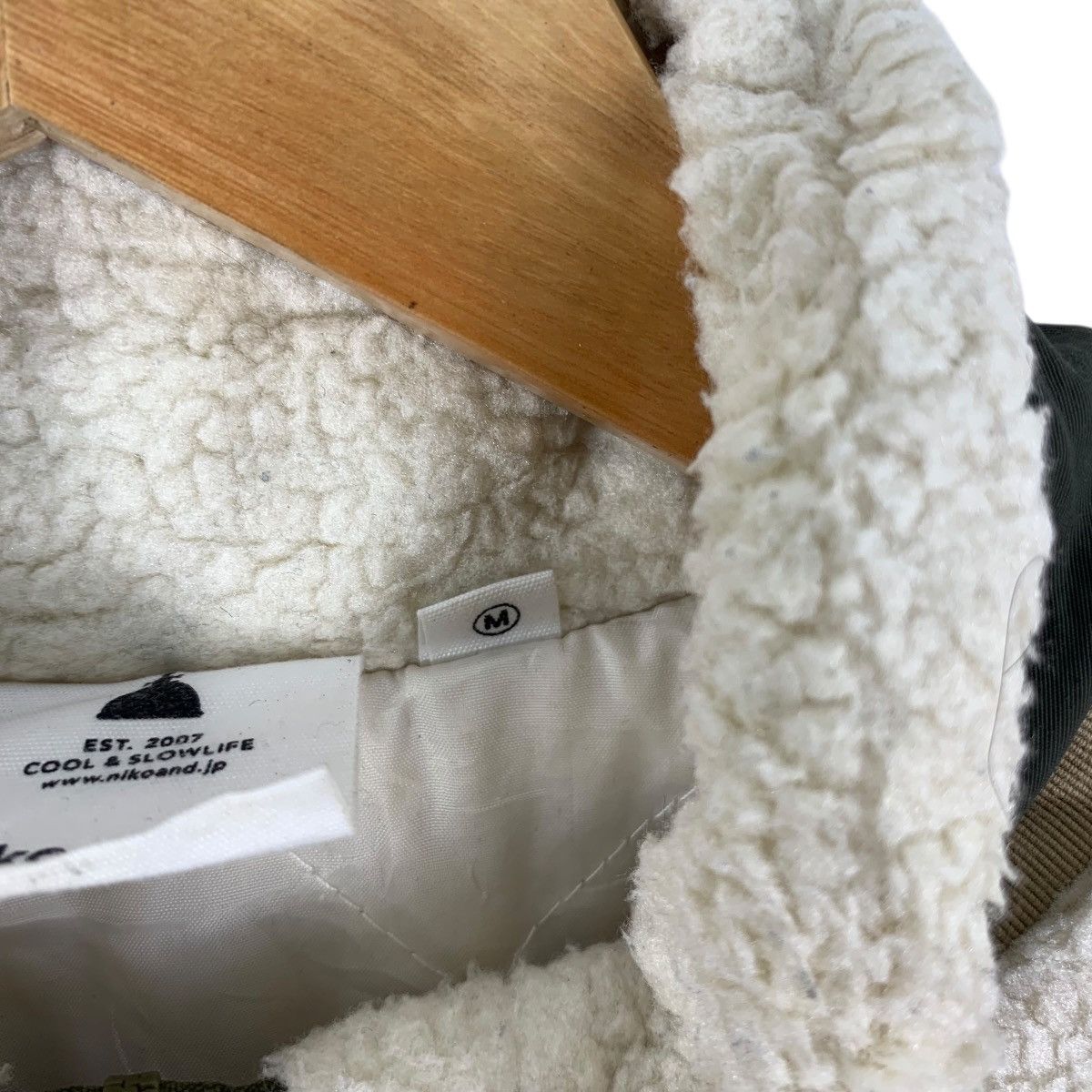 Vintage NIKO AND … Retro X Pocket Outdoor Sherpa Fleece Jacket Deep Size US M / EU 48-50 / 2 - 10 Thumbnail