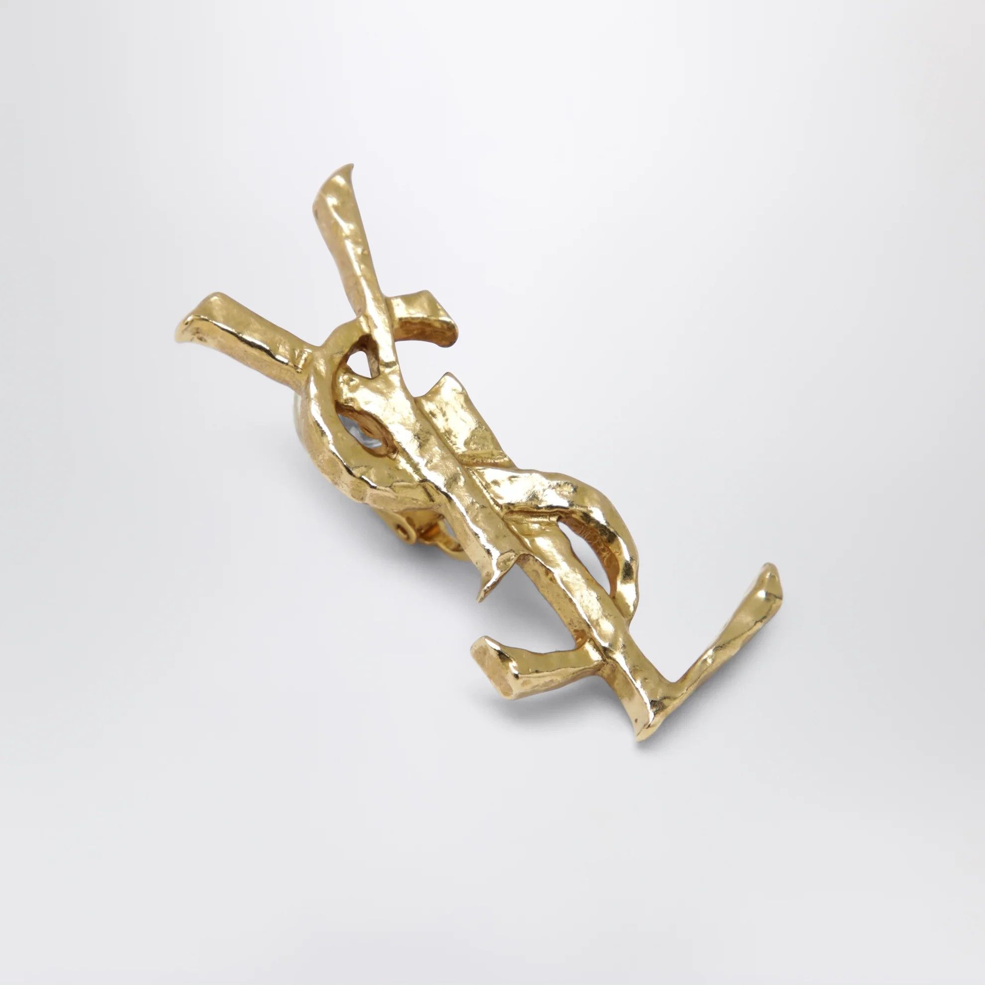 Saint Laurent Paris o1d2blof0526 Size: OS / Cassandre Hammered Single Earring Size ONE SIZE - 4 Thumbnail