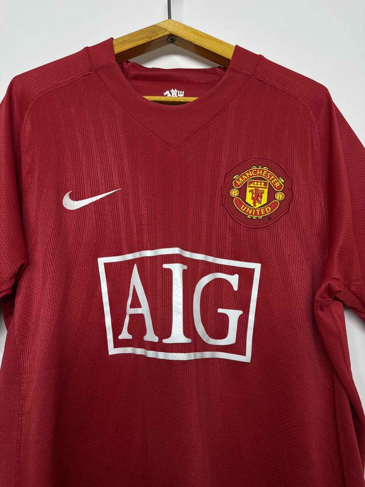 Nike Vintage Nike Manchester United 2007-09 Home Soccer Jersey Size US M / EU 48-50 / 2 - 2 Thumbnail