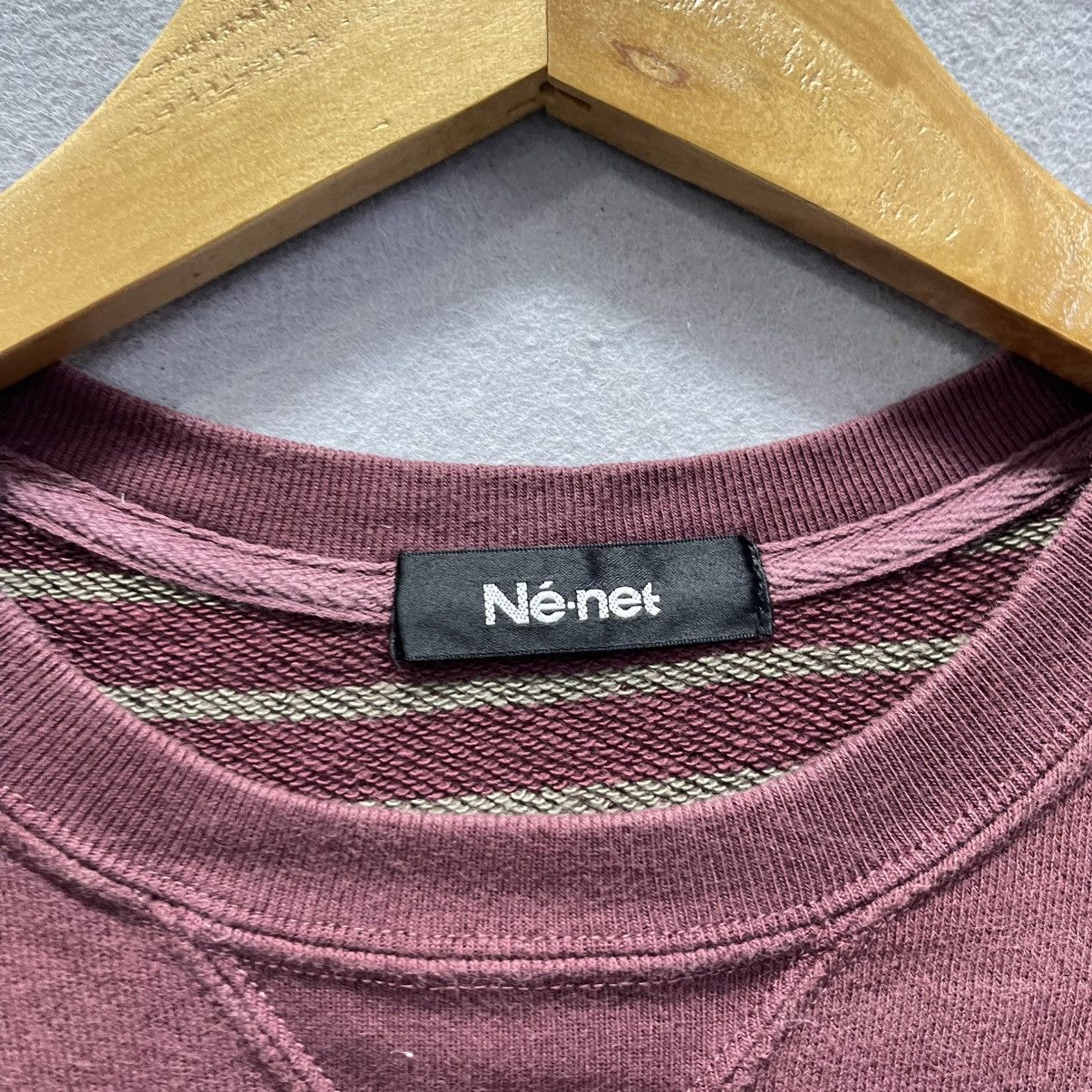 Ne-Net Ne-net Graphic Sneaker Patch Sweatshirt – Burgundy Size M / US 6-8 / IT 42-44 - 7 Thumbnail
