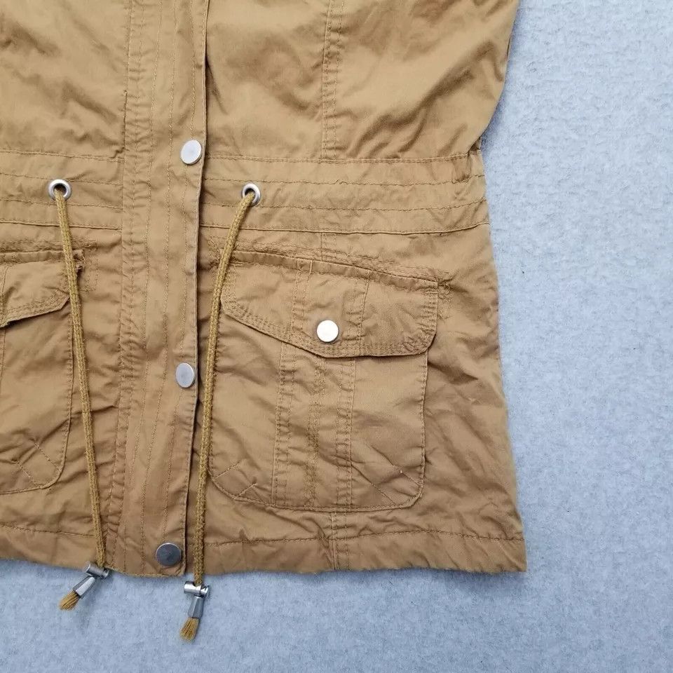 Other Cute Jacket Womens Medium Brown Vest Hooded Pockets Zip Size M / US 6-8 / IT 42-44 - 12 Thumbnail