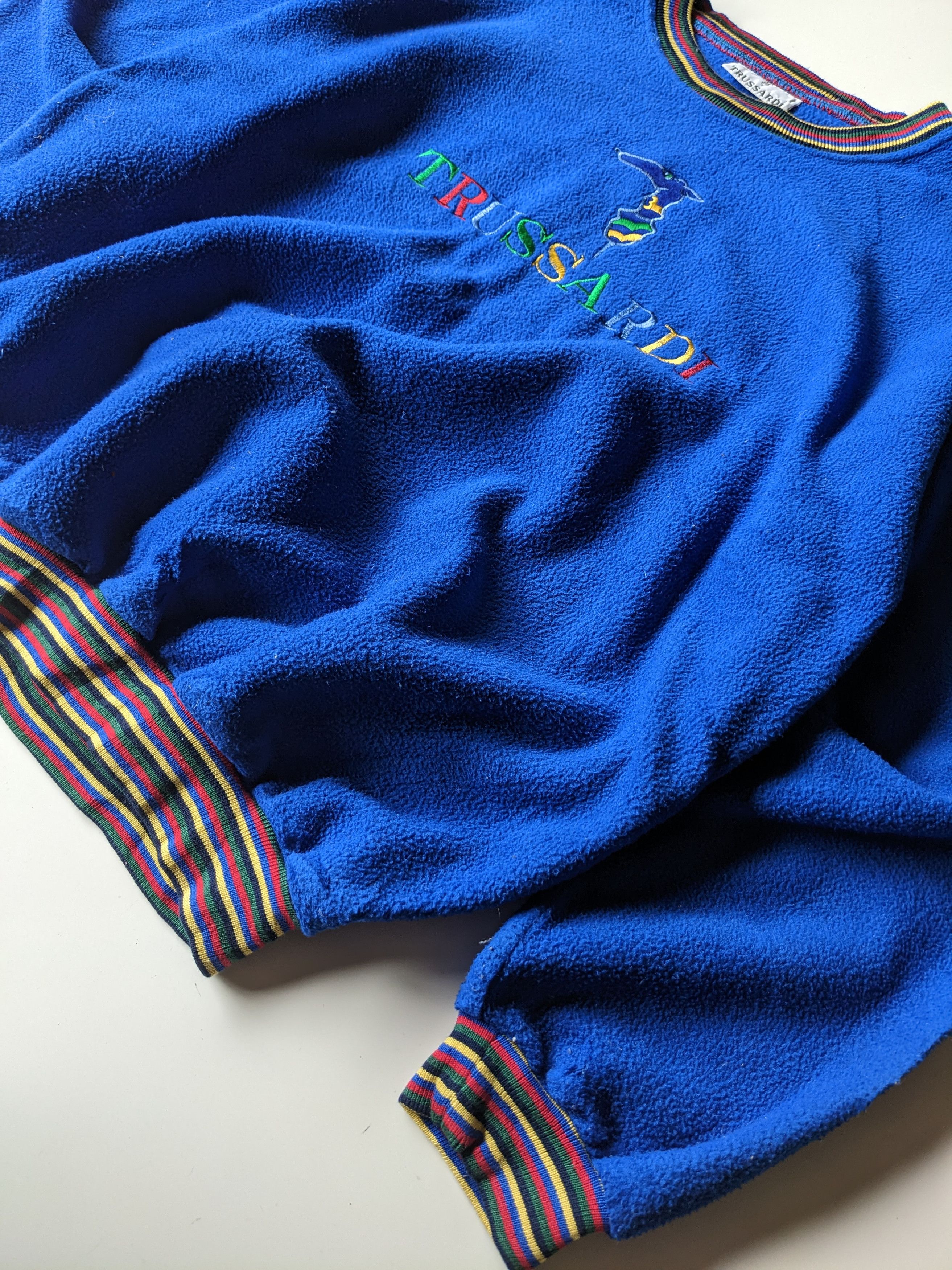 Vintage Trussardi embellish multicolor sweatshirt