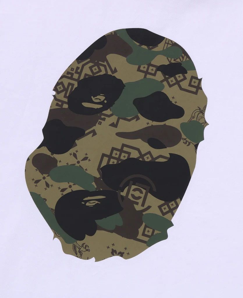 Bape × CLOT BAPE x CLOT Camo Ape Head T-Shirt White Size US L / EU 52-54 / 3 - 5 Thumbnail