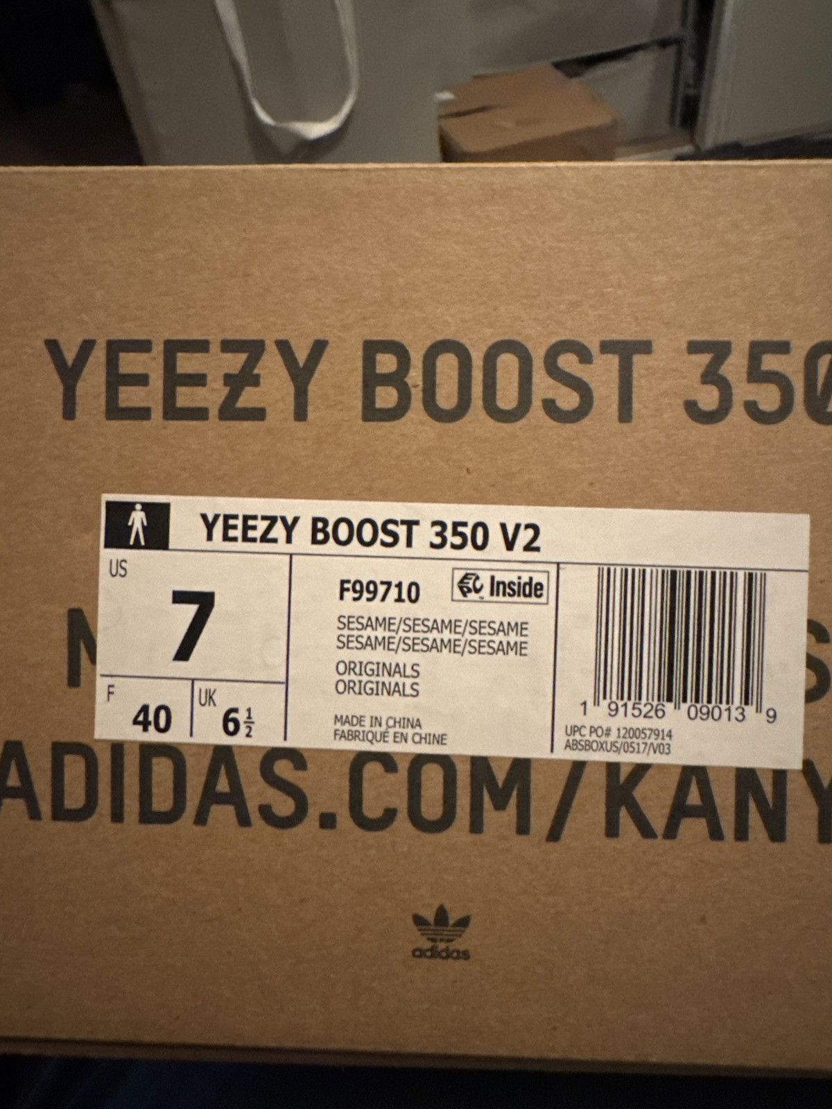 Yeezy Yeezy Boost 350 v2 Sesame Size US 7 / EU 40 - 7 Thumbnail