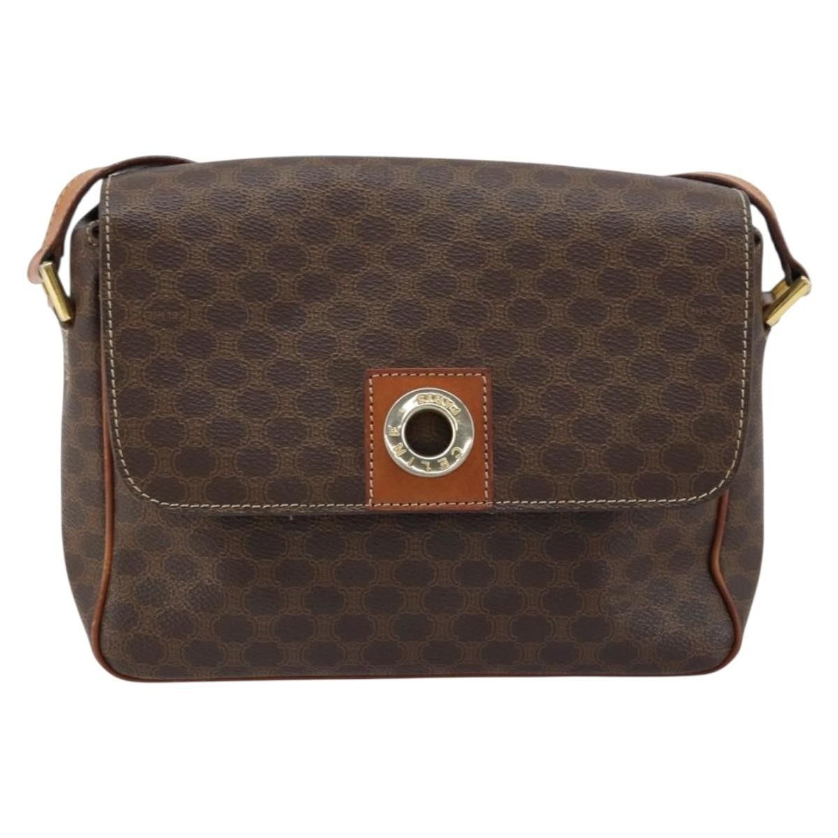 Celine Celine Vintage Macadam Circle Logo Canvas and Leather Size ONE SIZE - 1 Thumbnail
